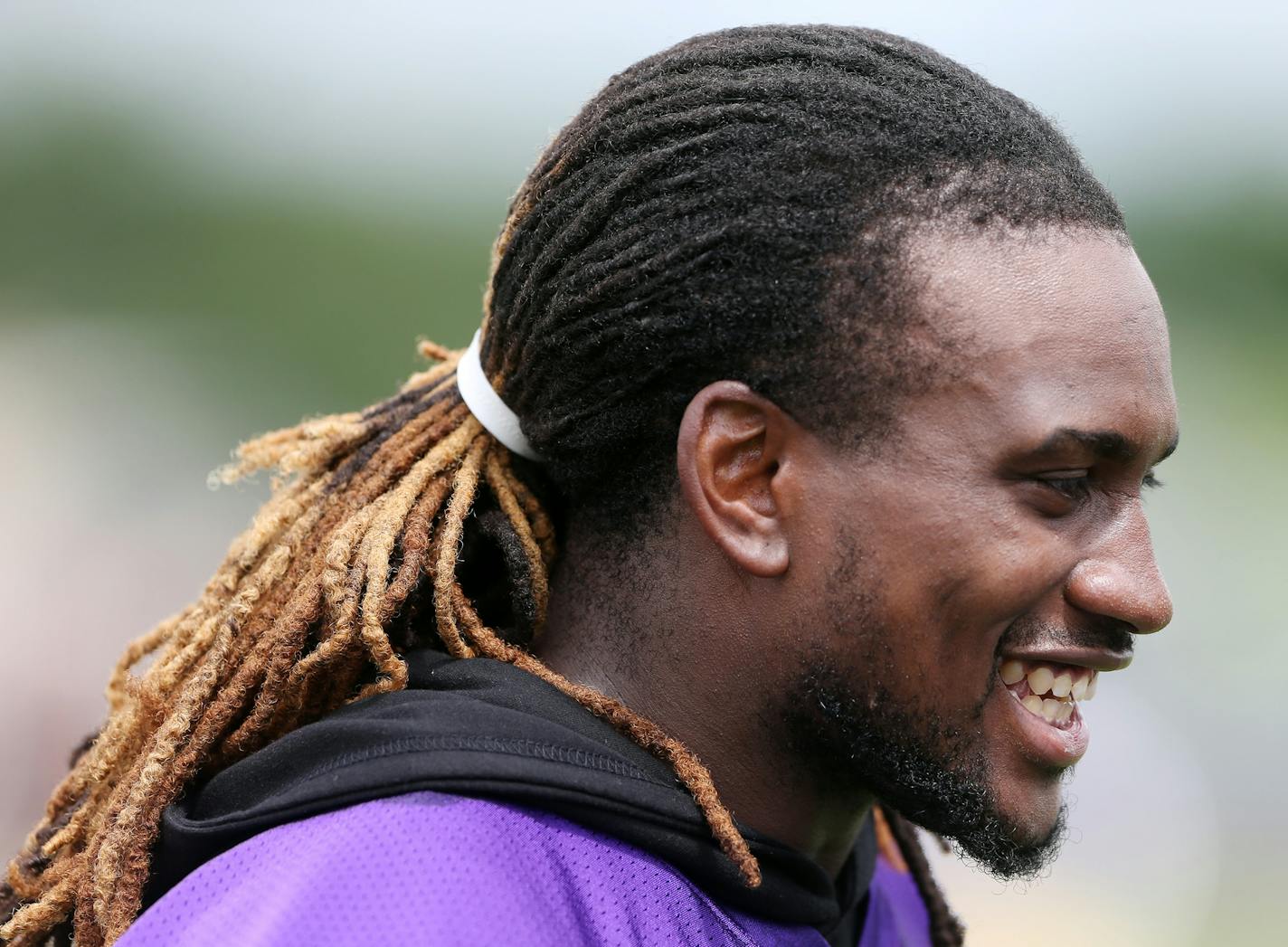 Cordarrelle Patterson spoke with reporters after OTA's Wednesday at Winter Park June 15, 2016 in Eden Prairie, MN.] Jerry Holt /Jerry.Holt@Startribune.com