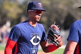 Twins minor league prospect Wander Javier warmed up on a practice field. ] MARK VANCLEAVE • mark.vancleave@startribune.com * The St. Louis Cardinals