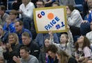 Young girls came out to show their love for Hopkins star Paige Bueckers when her team played Cooper in the section semifinals on Feb. 29.
