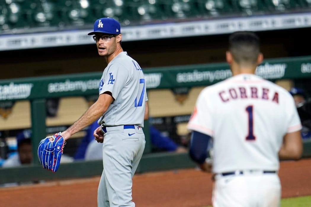 Dodgers pitcher Joe Kelly had unkind words for Carlos Correa during a game in 2020.