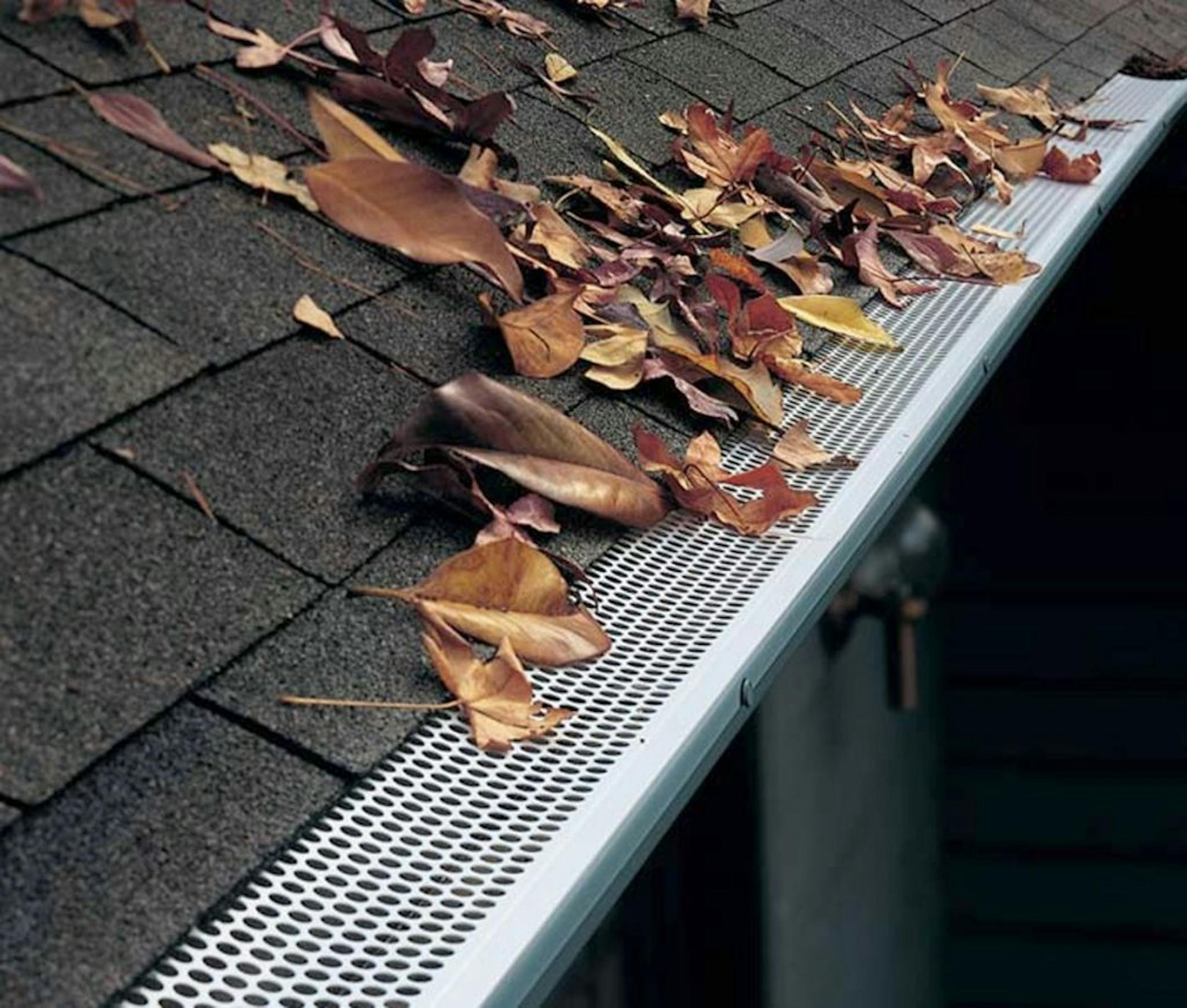 Quick Snap gutter guards are one option for keeping larger debris out of gutters.