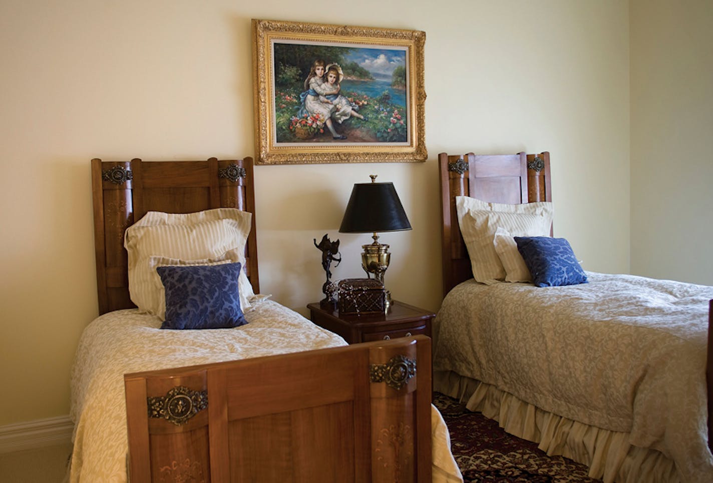 Antique twin beds