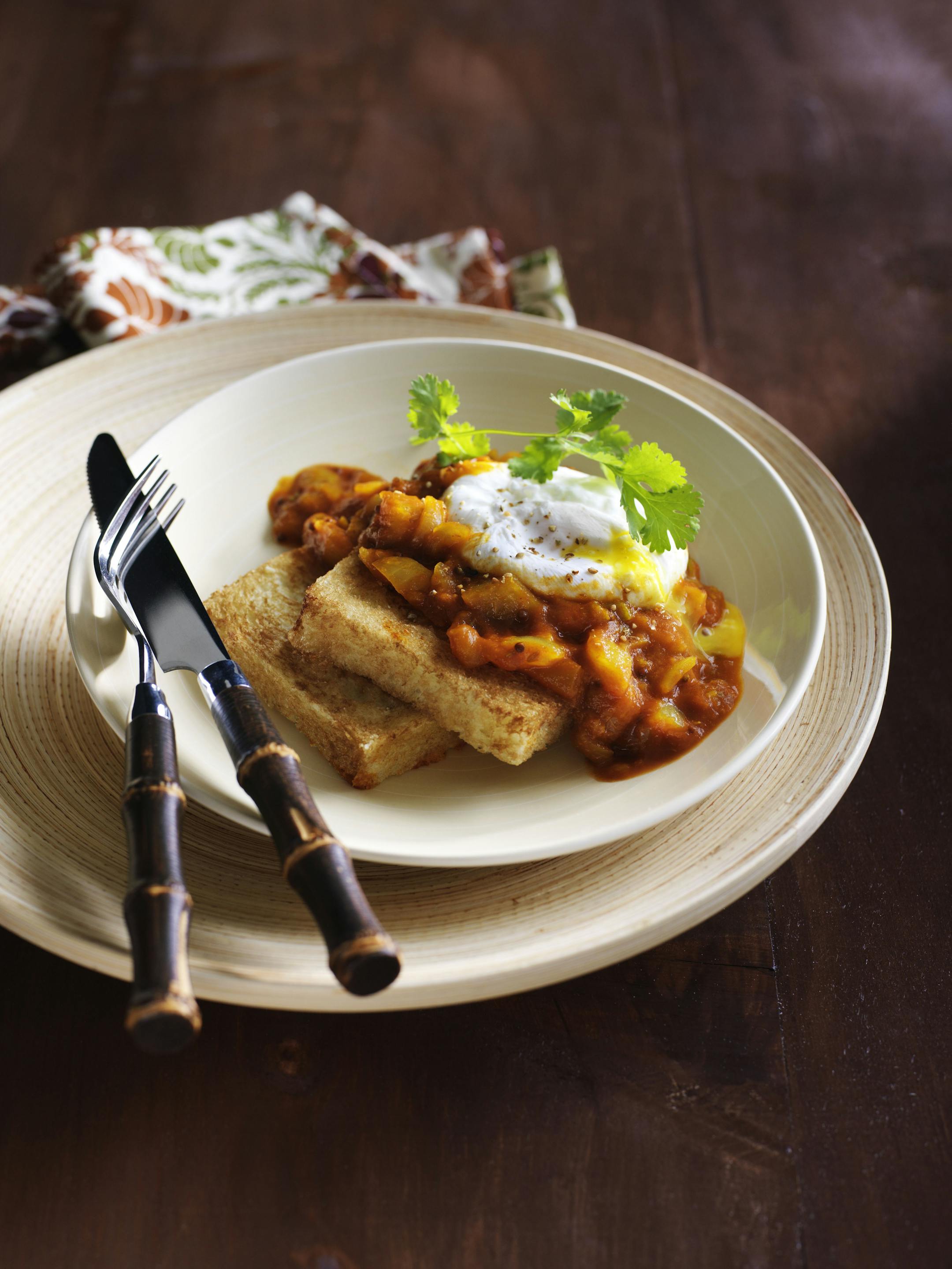 Mango egg curry from "New Vegetarian" by Robin Asbell (Chronicle Books)