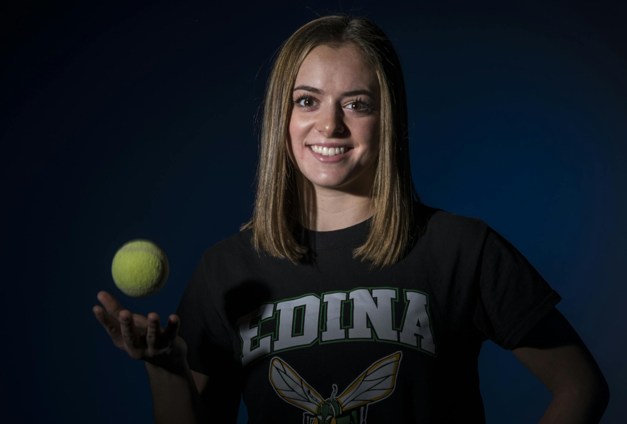 Nicole Copeland is on the Edina girlsí tennis team. ]In studio photo shoot of first Star Tribune fall athlete of the year for girls' swimming, girls' tennis, and boys' and girls' cross-country. total of four kids.Richard Tsong-Taatariiïrtsong-taatarii@startribune.com ]In studio photo shoot of first Star Tribune fall athlete of the year for girls' swimming, girls' tennis, and boys' and girls' cross-country. total of four kids.Richard Tsong-Taatariiïrtsong-taatarii@startribune.com
