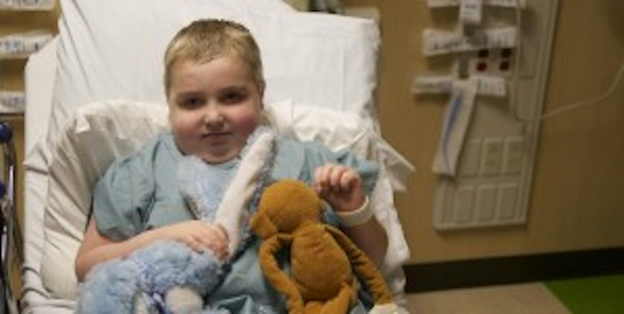 Gavin Pierson, now 8, of Ramsey, Minnesota, underwent two Visualase procedures in October and February.