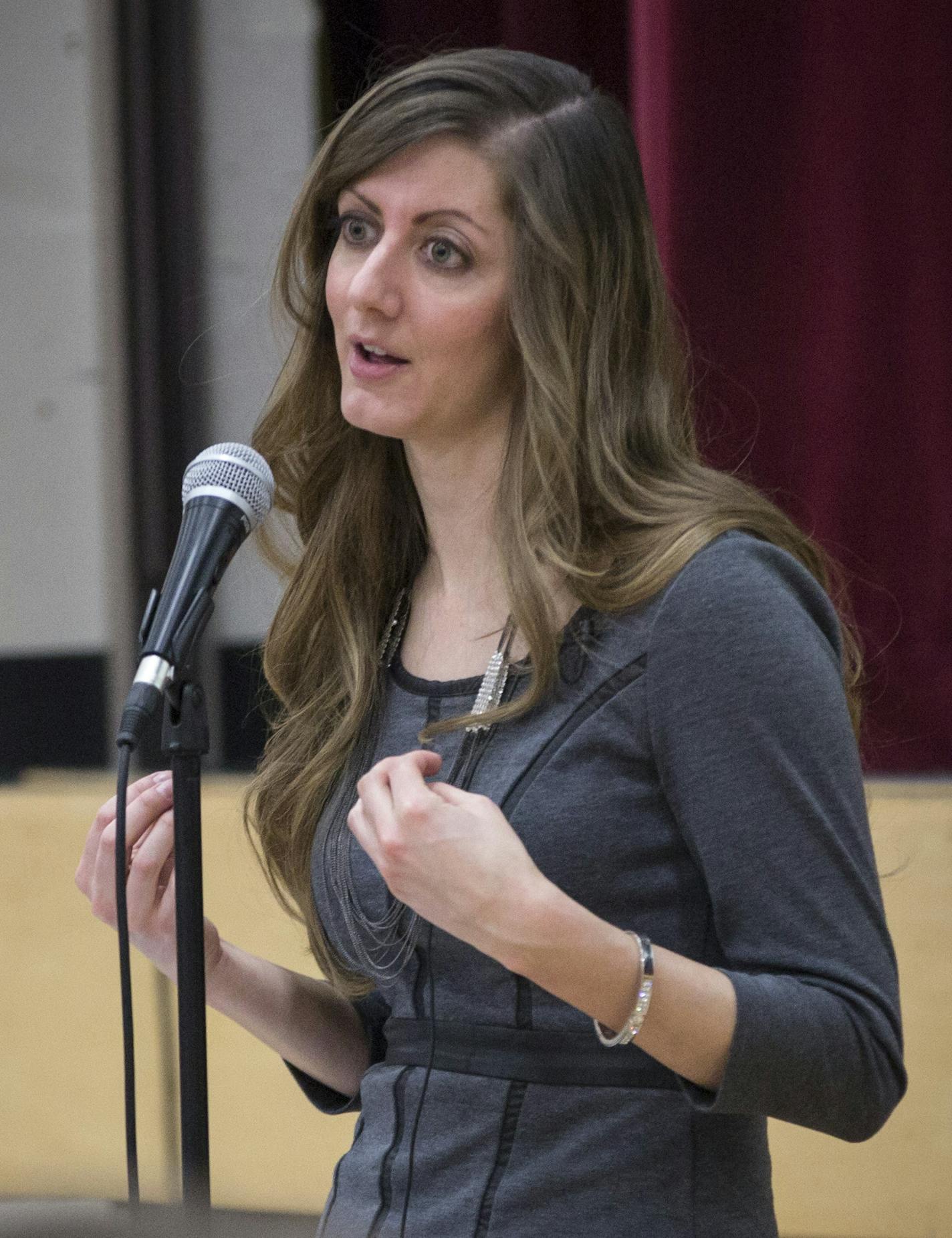 Autumn Leva the Minnesota Family Council gave a talk called Title IX and Gender Identity on Tuesday, January 12, 2015, in St. Paul, Minn.] RENEE JONES SCHNEIDER &#x2022; reneejones@startribune.com