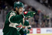 Frederick Gaudreau is the newest parent on the Minnesota Wild. “Our hearts have been exploded in the best way possible,” he said.