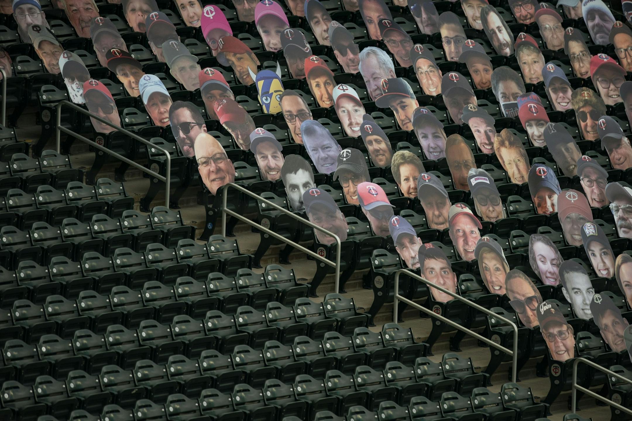 The seats in Target Field remained empty on Wednesday night as the Twins took on the Brewers.