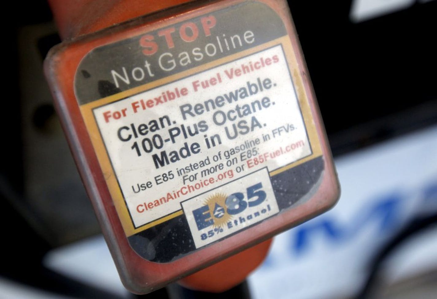 E-85 at the pump at Lerum Auto in Richfield, Minn. The loss of the ethanol tax credit has caused a dramatic jump in E-85 prices, possibly dooming the blend. The 85 percent ethanol blend, which can be used only in flex-fuel vehicles, has jumped about 40 cents a gallon in the past week as the federal subsidy expired Jan. 1, leaving E-85 at essentially the same price as gasoline.