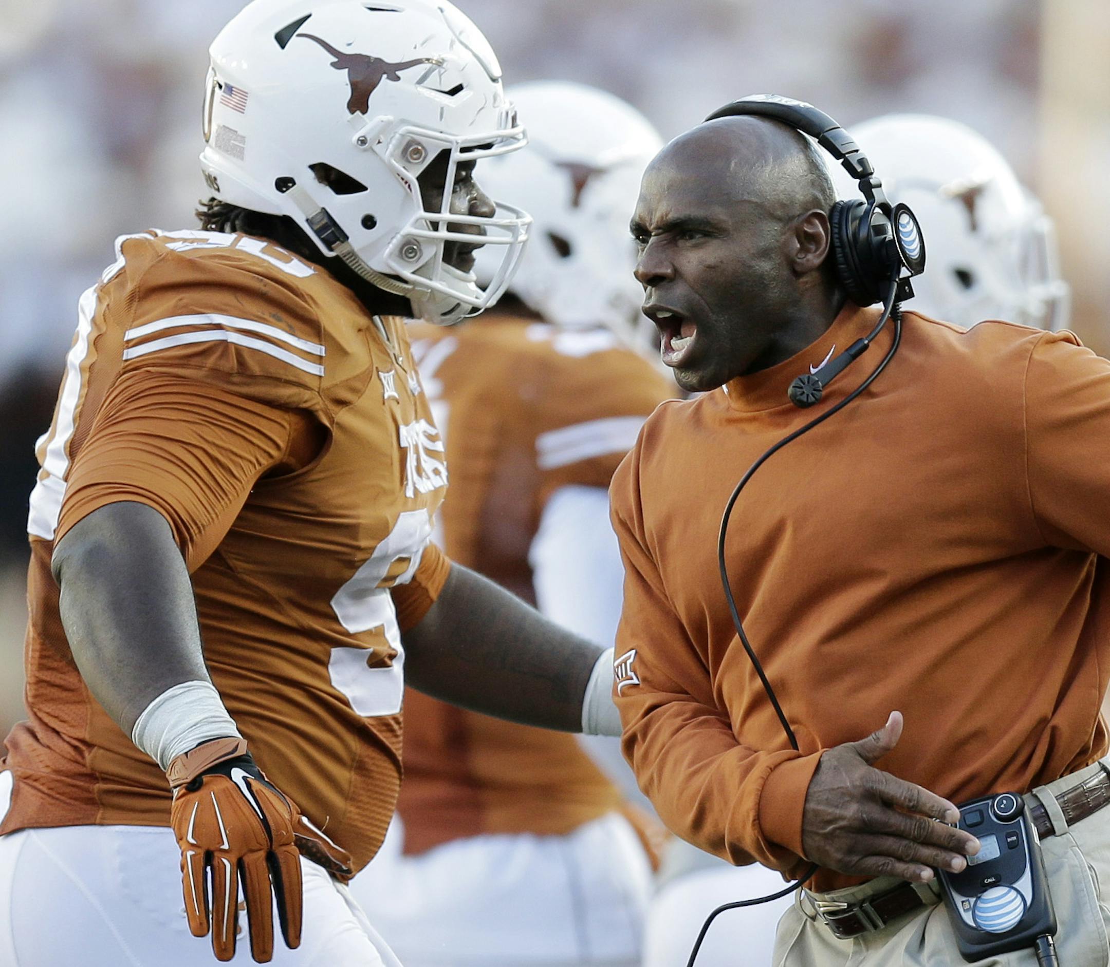 Texas Longhorns head coach Charlie Strong