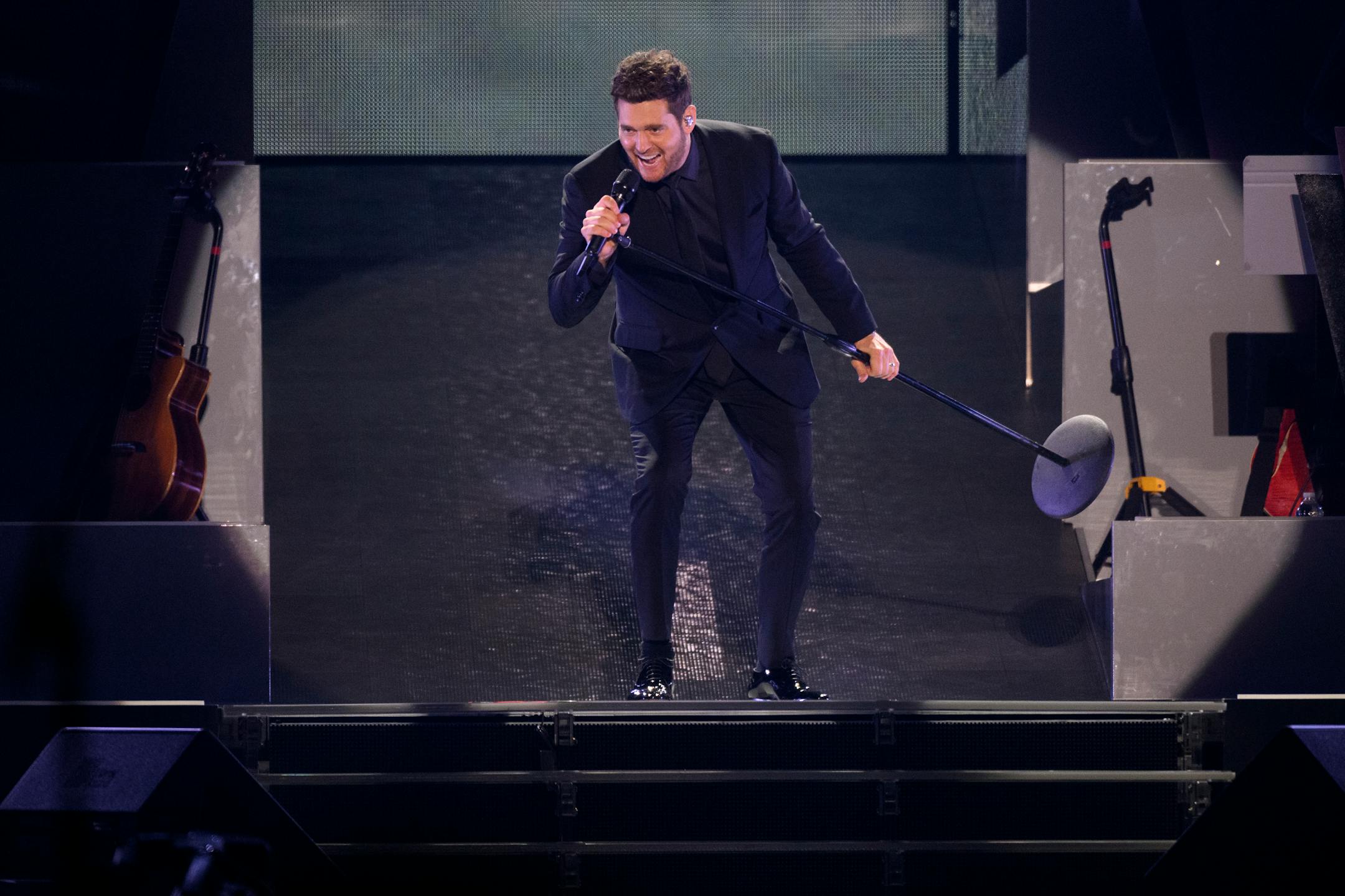 Michael Buble performs Wednesday, Sept. 7, 2022 at Xcel Energy Center in St. Paul, Minn.