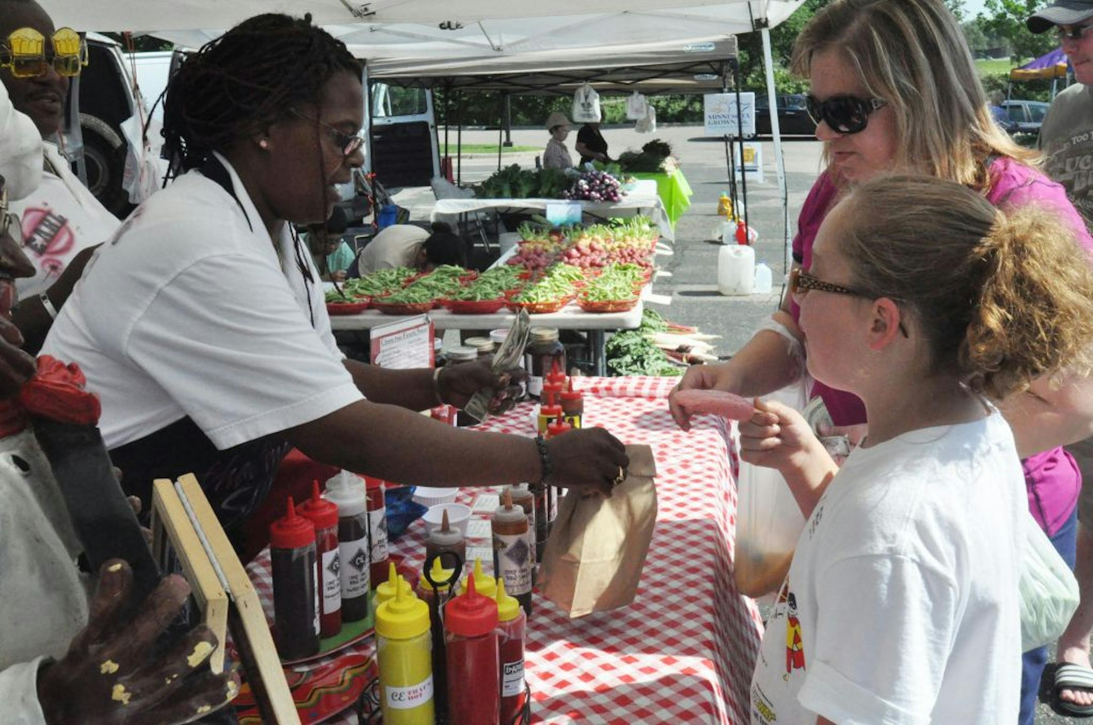 Farmers market vender Felicia Lott.