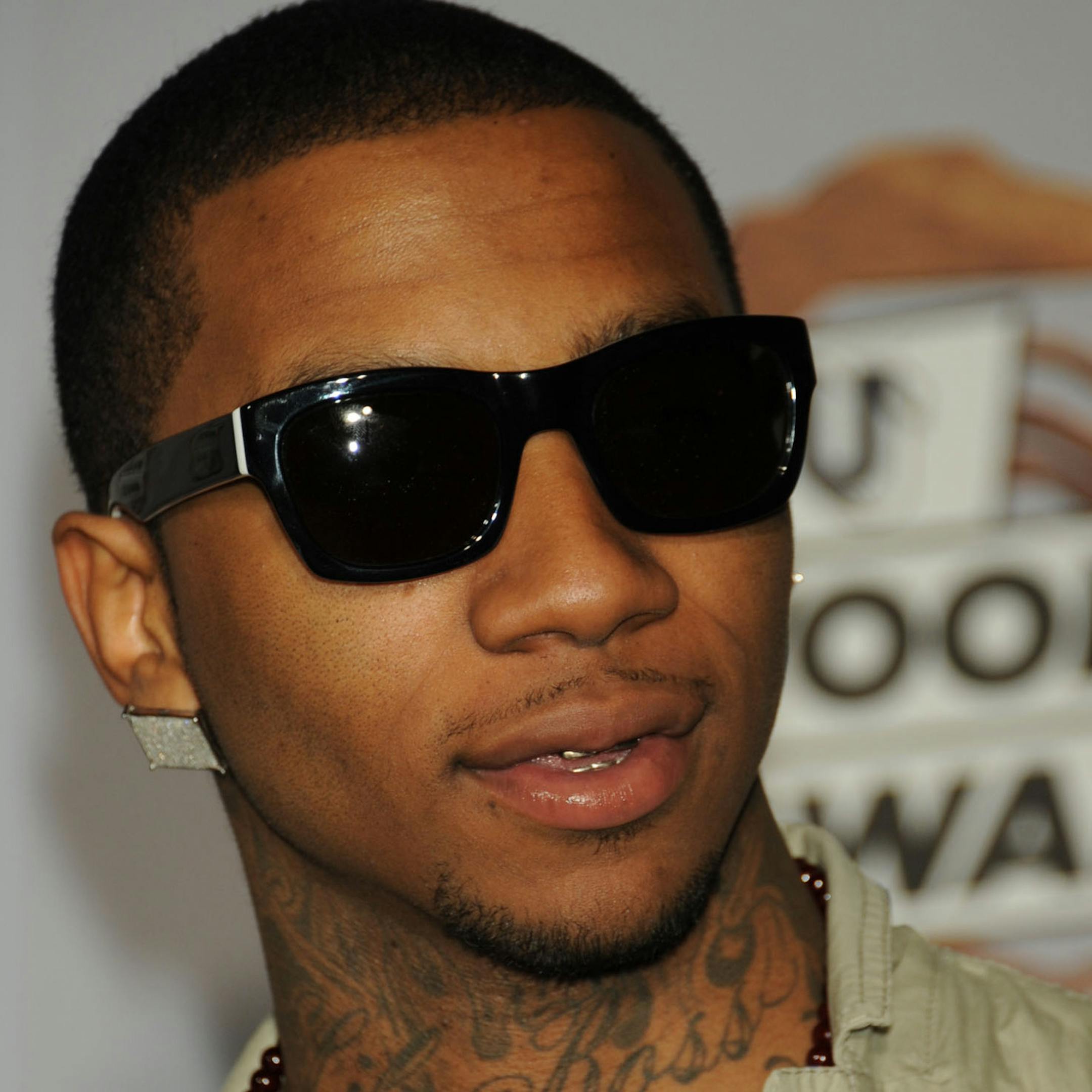 AUSTIN, TX - MARCH 16: Lil B arrives for the mtvU Woodie Awards 2011 at the Austin Music Hall, March 16, 2011 in Austin, Texas. (Photo by Scott Gries/PictureGroup) via AP IMAGES ORG XMIT: FRAPI