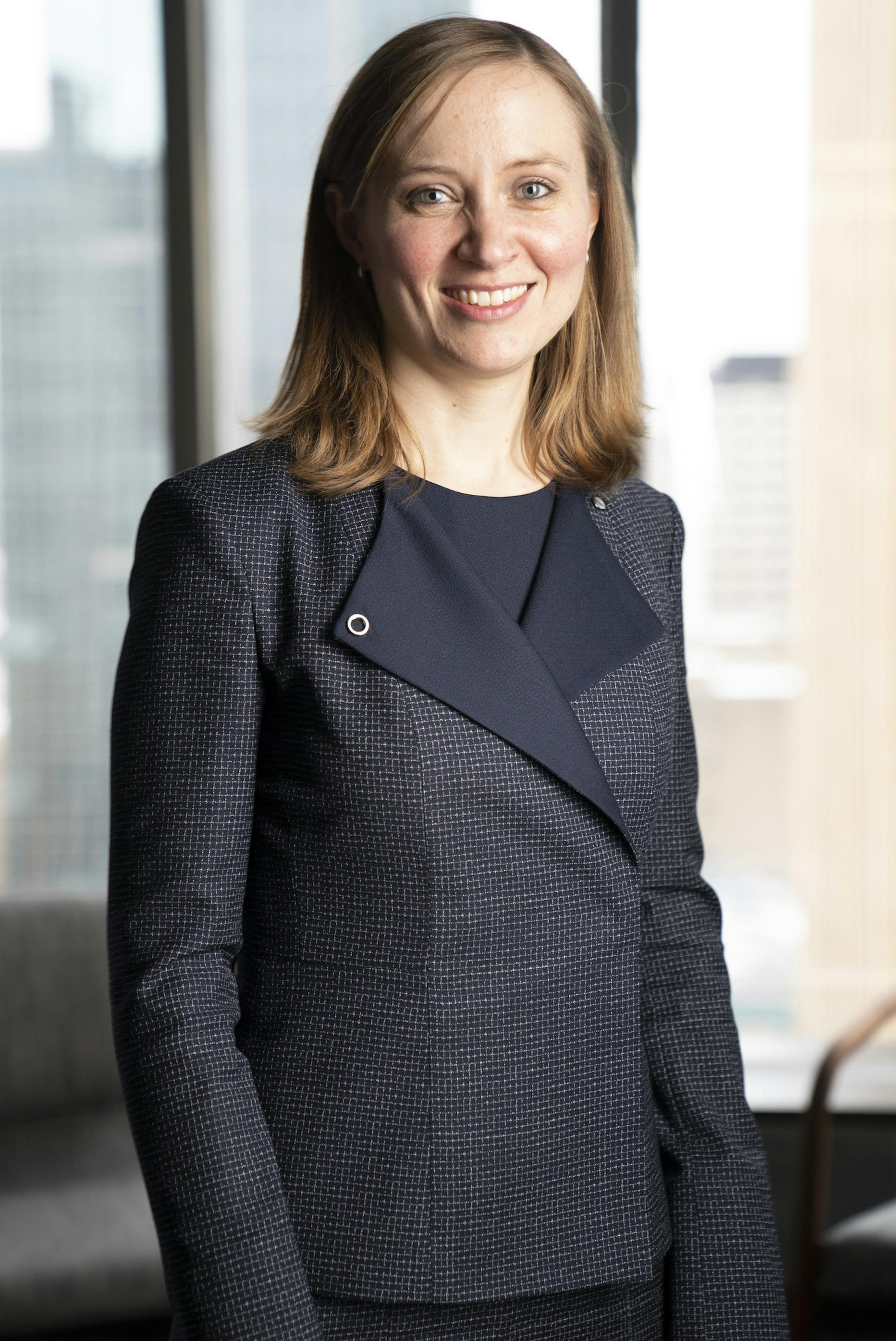 Karla Vehrs, partner, in litigation and Minneapolis office managing partner, photographed in the downtown Ballard Spahr office in Minneapolis, Minn., on Monday, February 4, 2019. ] RENEE JONES SCHNEIDER &#x2022; renee.jones@startribune.com