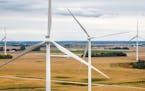 Vestas wind turbines at Black Oak Wind. ] GLEN STUBBE &#x2022; glen.stubbe@startribune.com Thursday, October 6, 2017 Maintenance on Vestas wind turbin