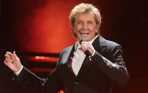 Barry Manilow performs in concert during his ìOne Last Time! Tour 2016î at the Giant Center on Thursday, March 17, 2016, in Hershey, Pa. (Ph