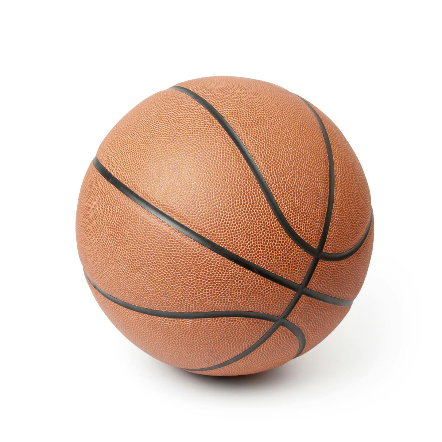 Basketball isolated on a white background. Clipping path included.