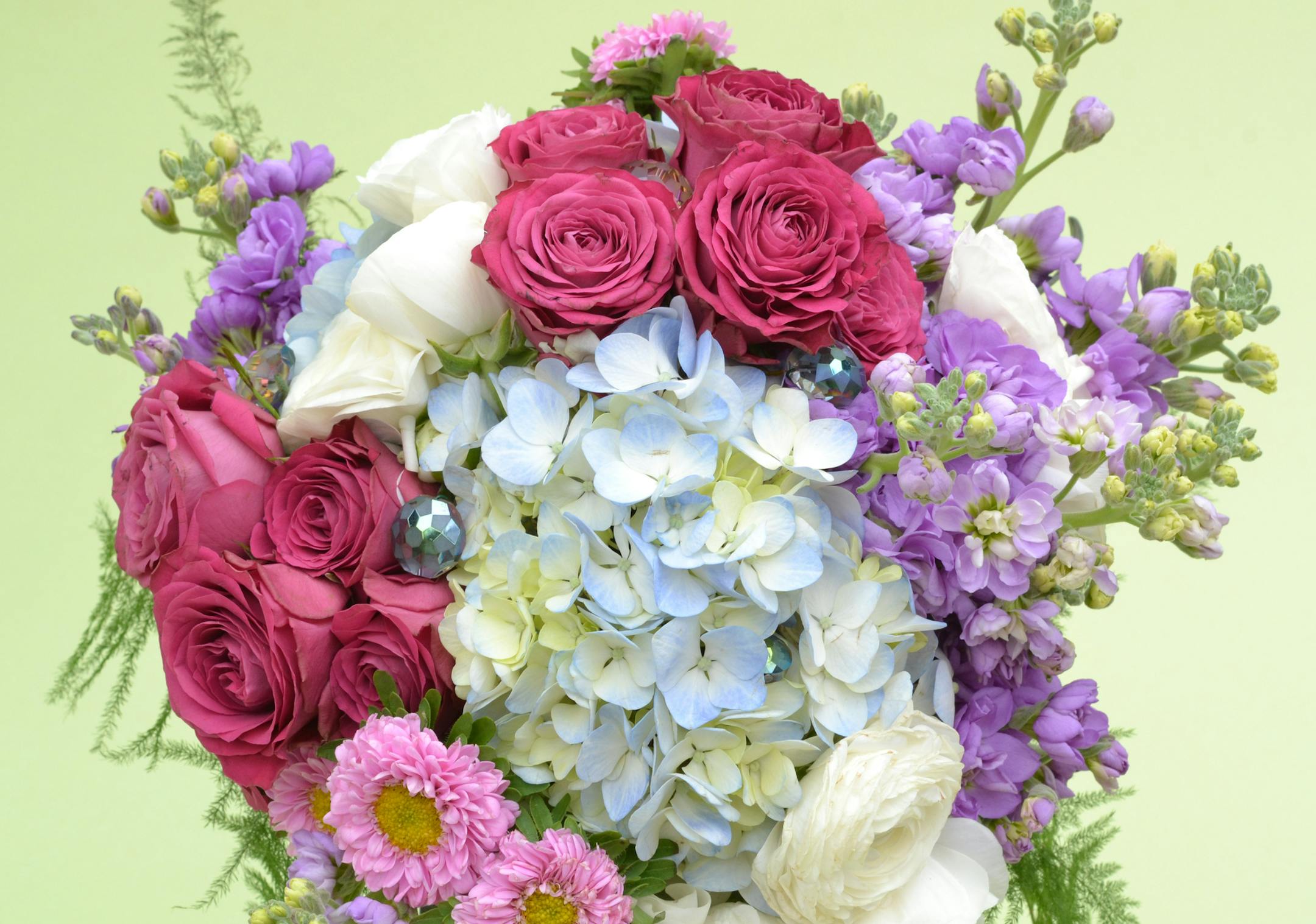 Bachman's Watercolor-style bridal bouquet