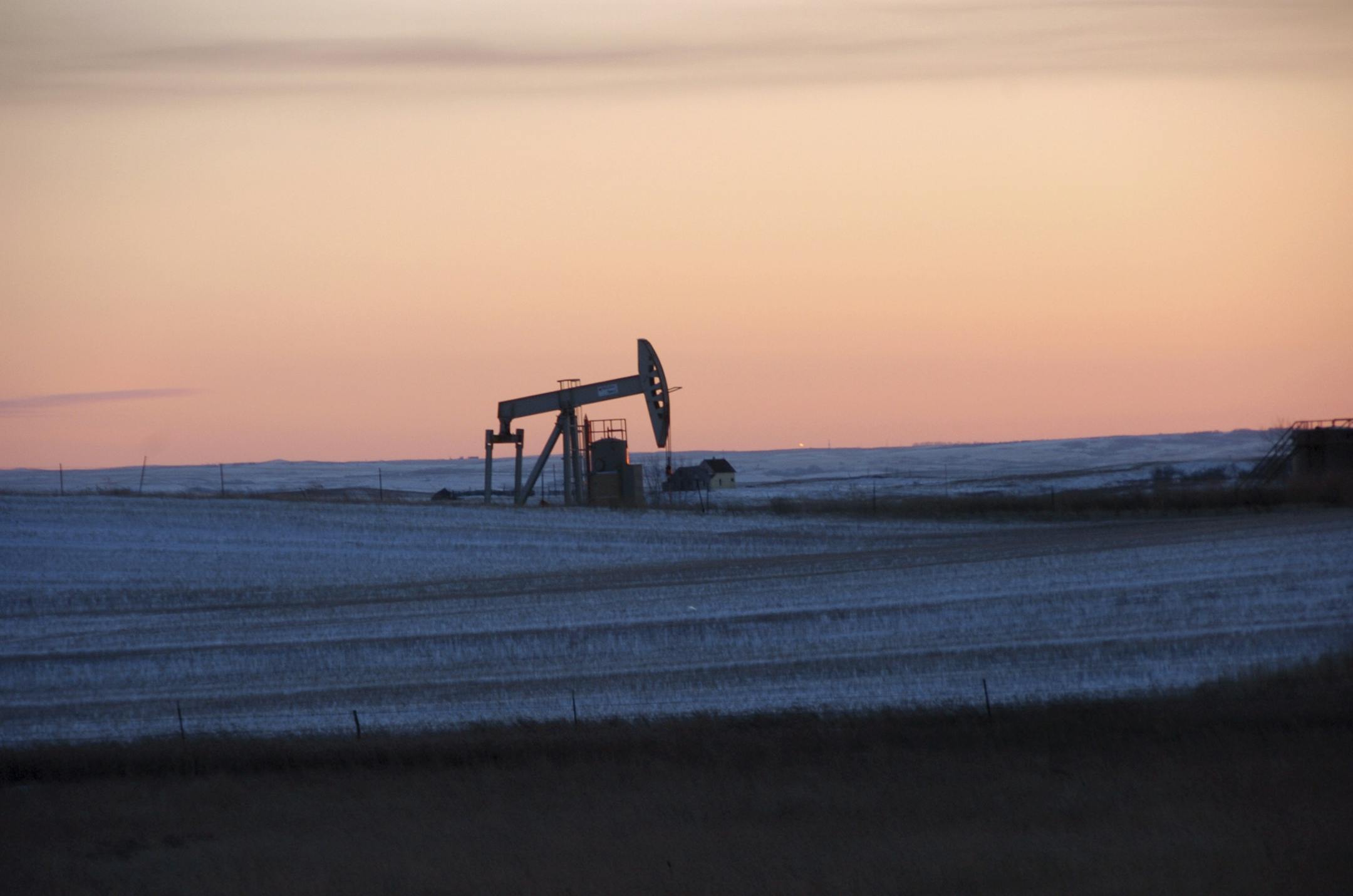 Oil production in North Dakota dips a bit again. (AP File Photo/Matthew Brown)