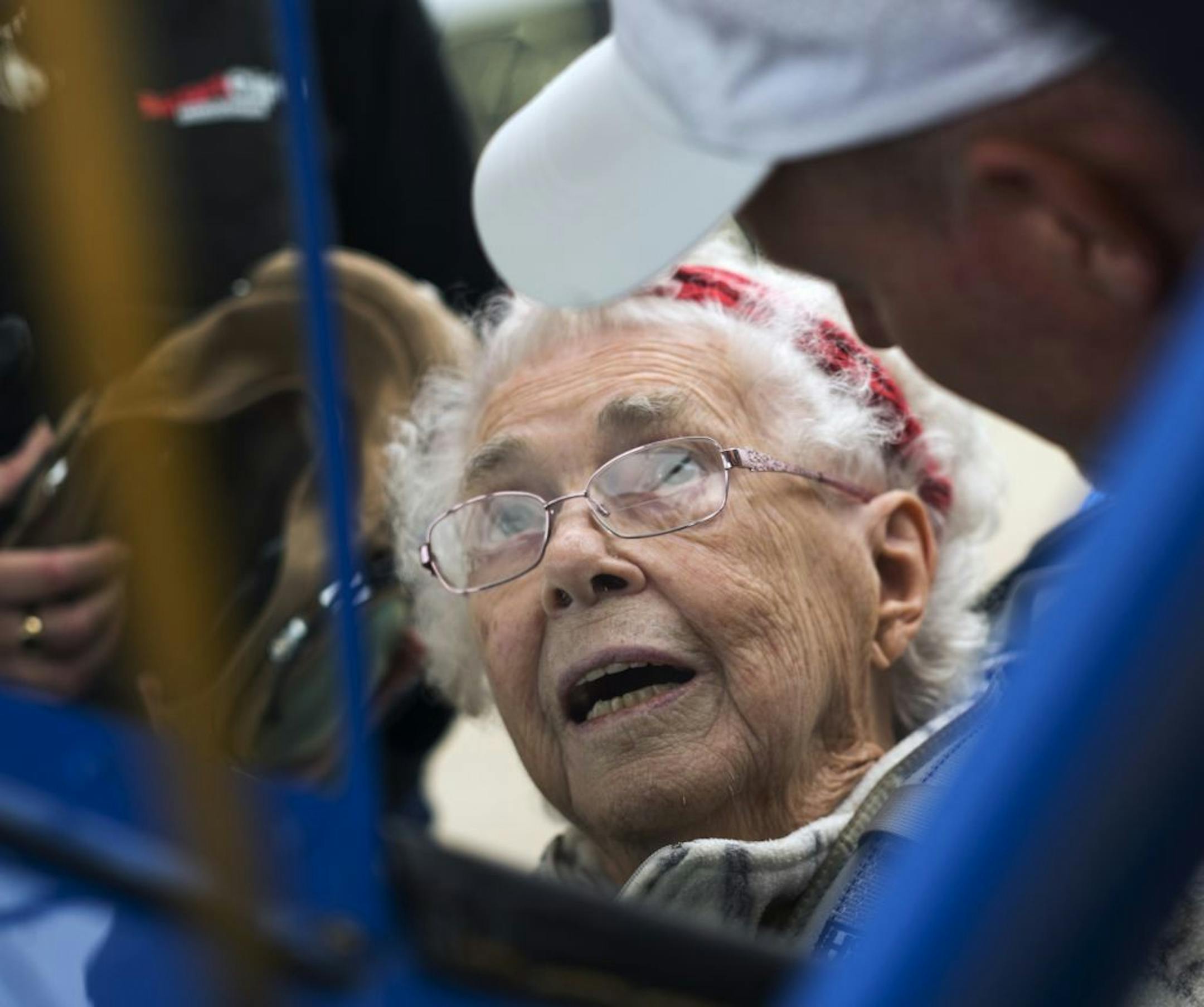 Anita Pearson, 98, was a riveter in Chicago during World War II.