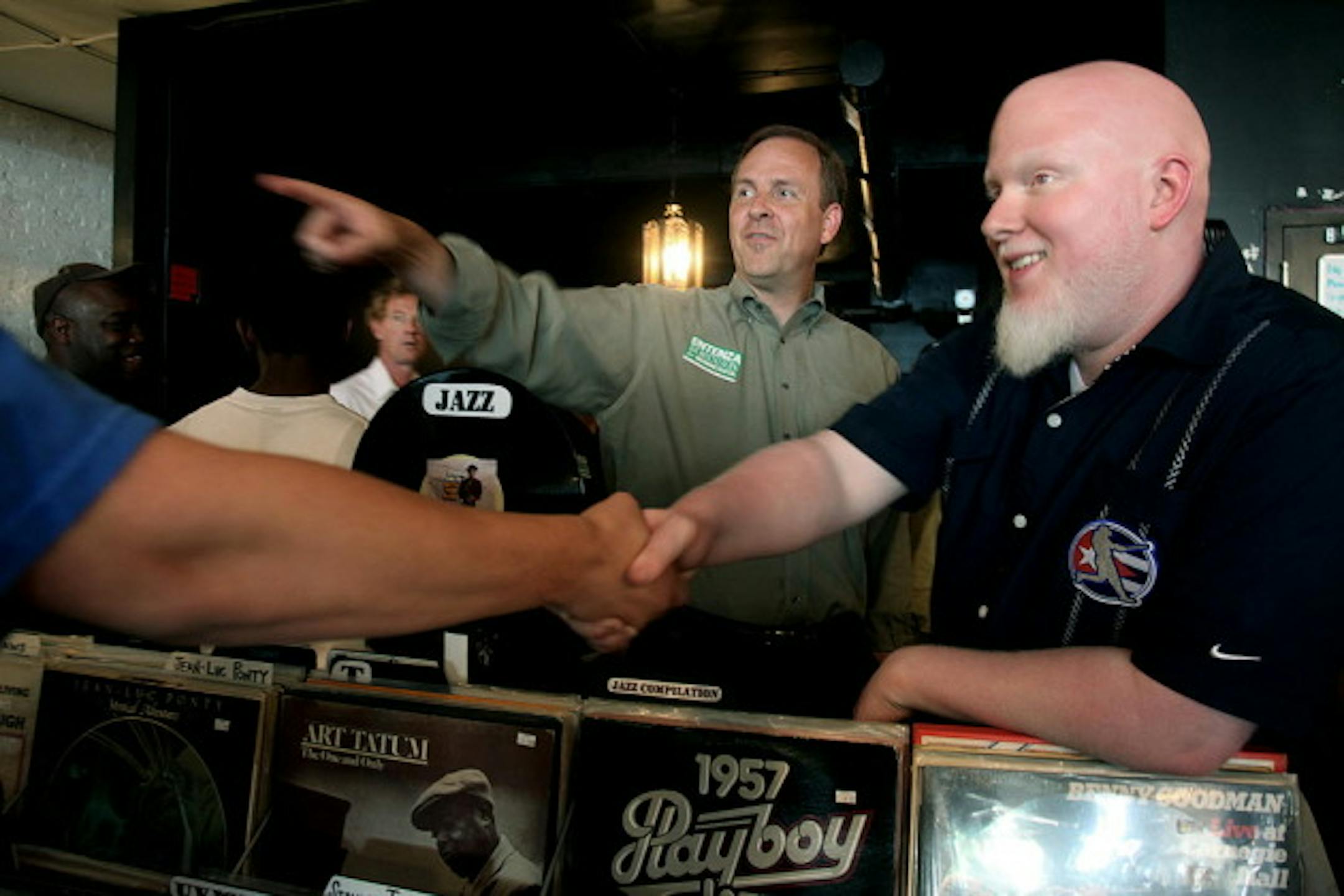 Brother Ali, right, co-organized the Hip-Hop Action Day last year, a get-out-the-vote rally with Matt Etenza. / Star Tribune file