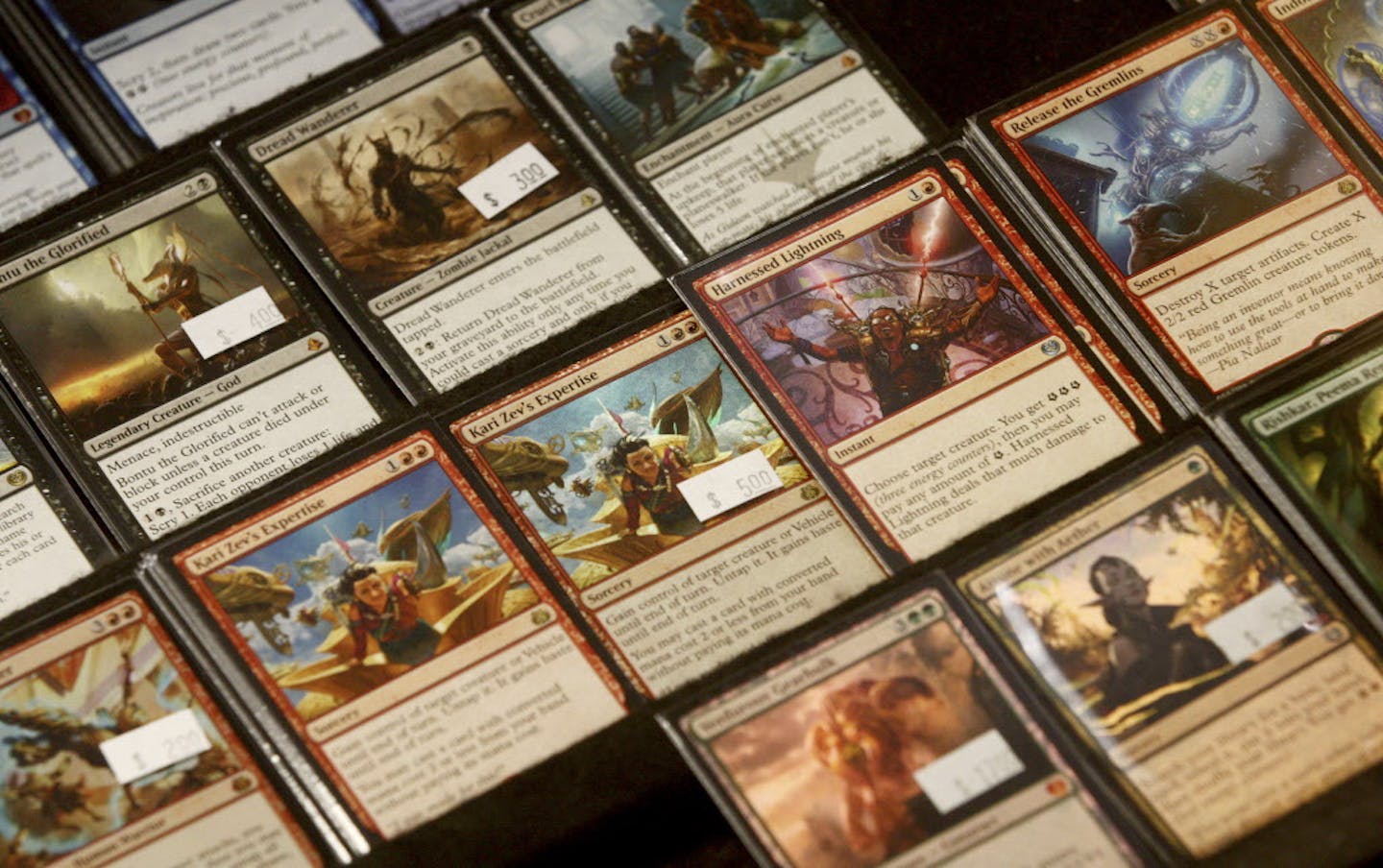 "Magic: The Gathering" cards.