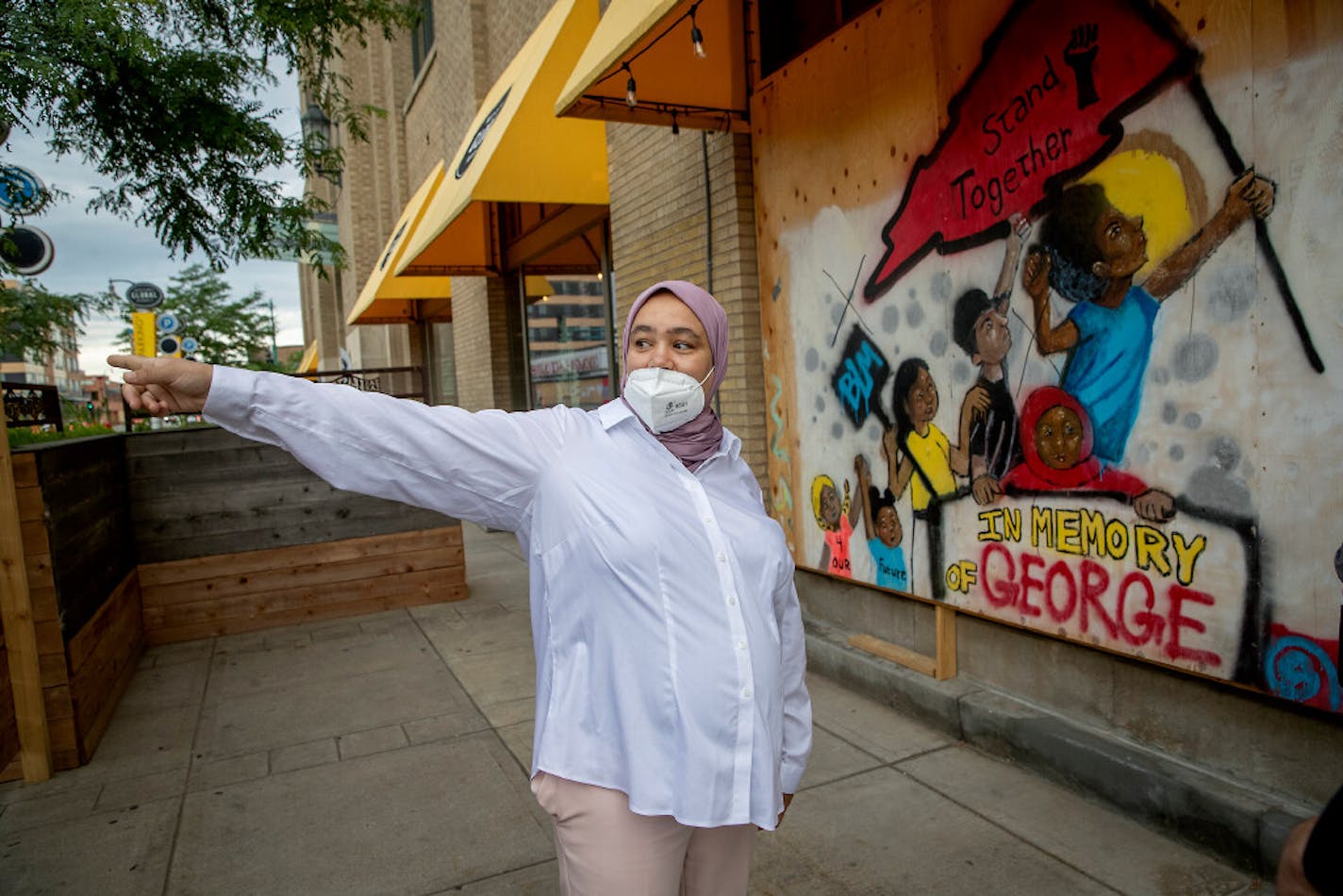 Raja Ziadi, co-owner of Moroccan Flavors, talked about how they turned back looters at Allina Commons and the Midtown Global Market in Minneapolis during the unrest after George Floyd's death.