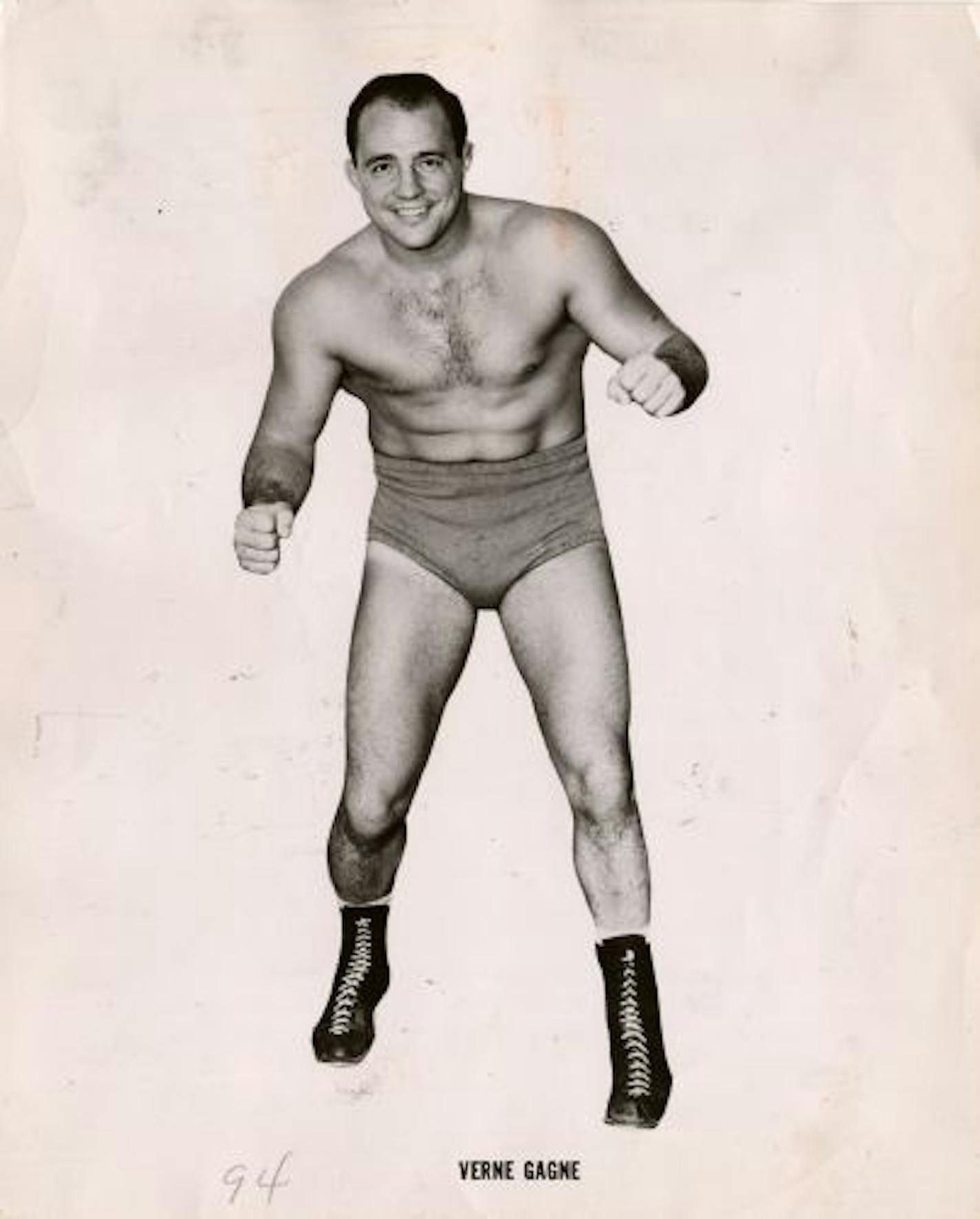 Verne Gagne, wrestler, is shown in a 1954 file photo.