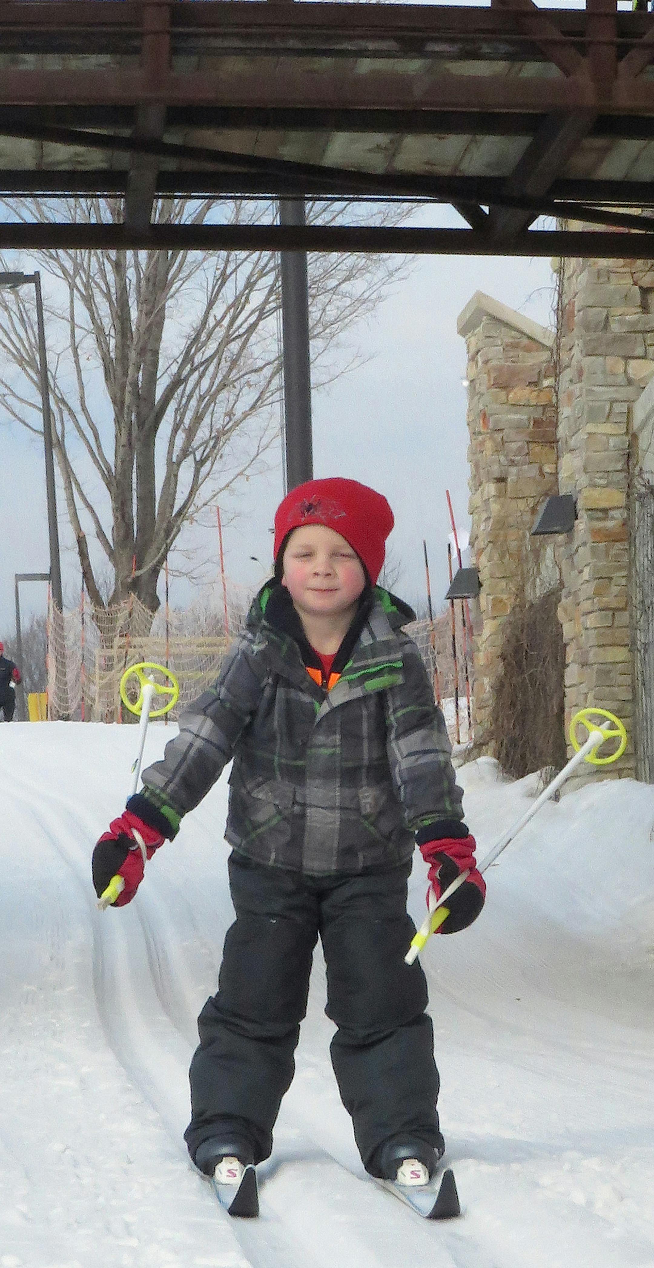 Spring break doesn't need to be far from home: Sam Dittrich, 6, enjoyed a last hurrah of winter at Elm Creek Three Rivers Park skiing with grandma Dana Siskind of Minneapolis. [focus032617