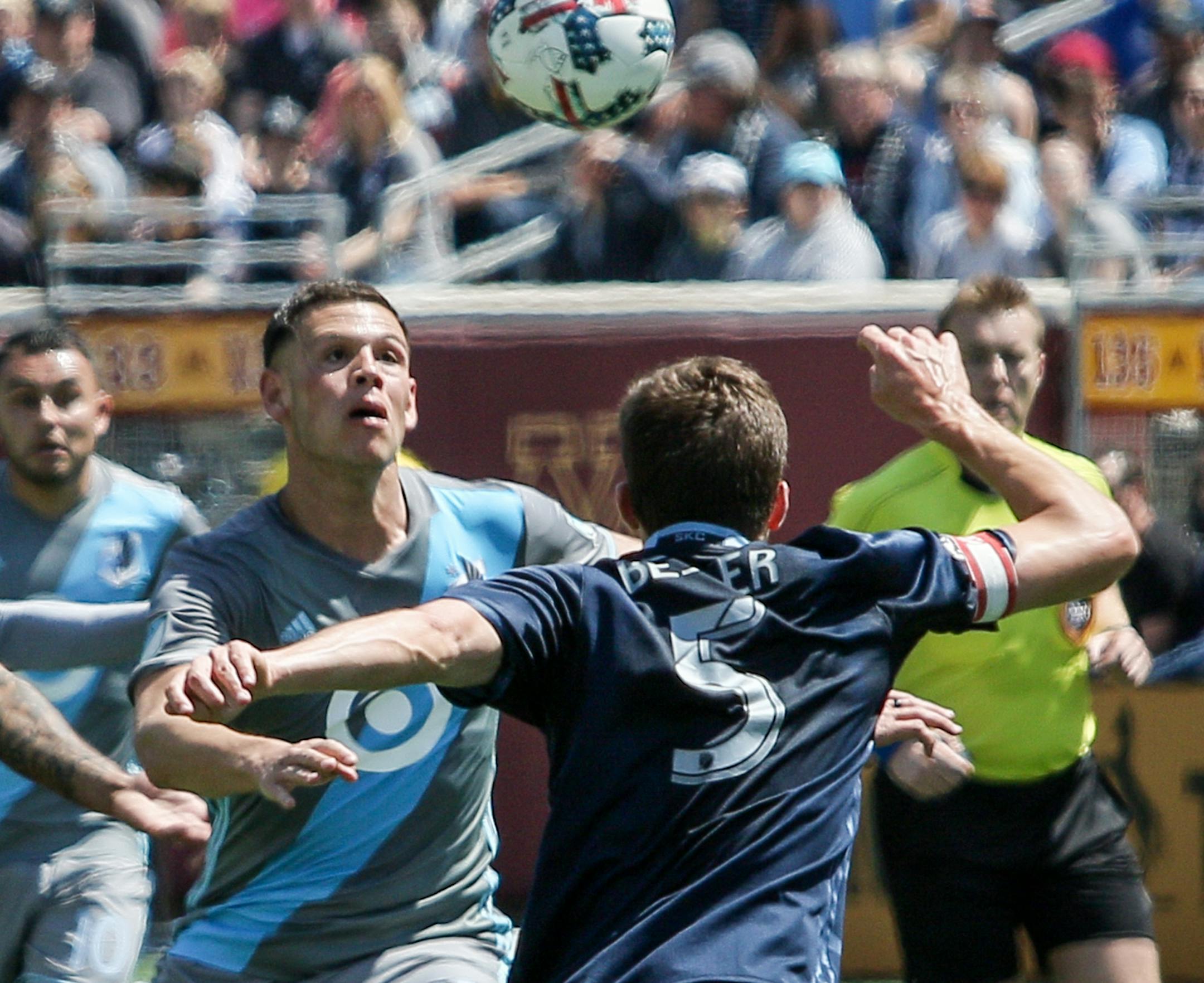 Forward Christian Ramirez, left, has taken pride in building a winning culture with expansion Minnesota United FC in MLS.