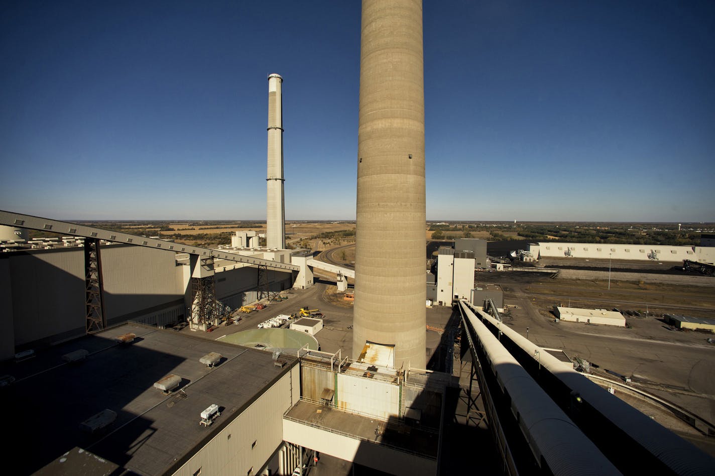 Xcel's Sherco plant in Becker. (GLEN STUBBE/Star Tribune)