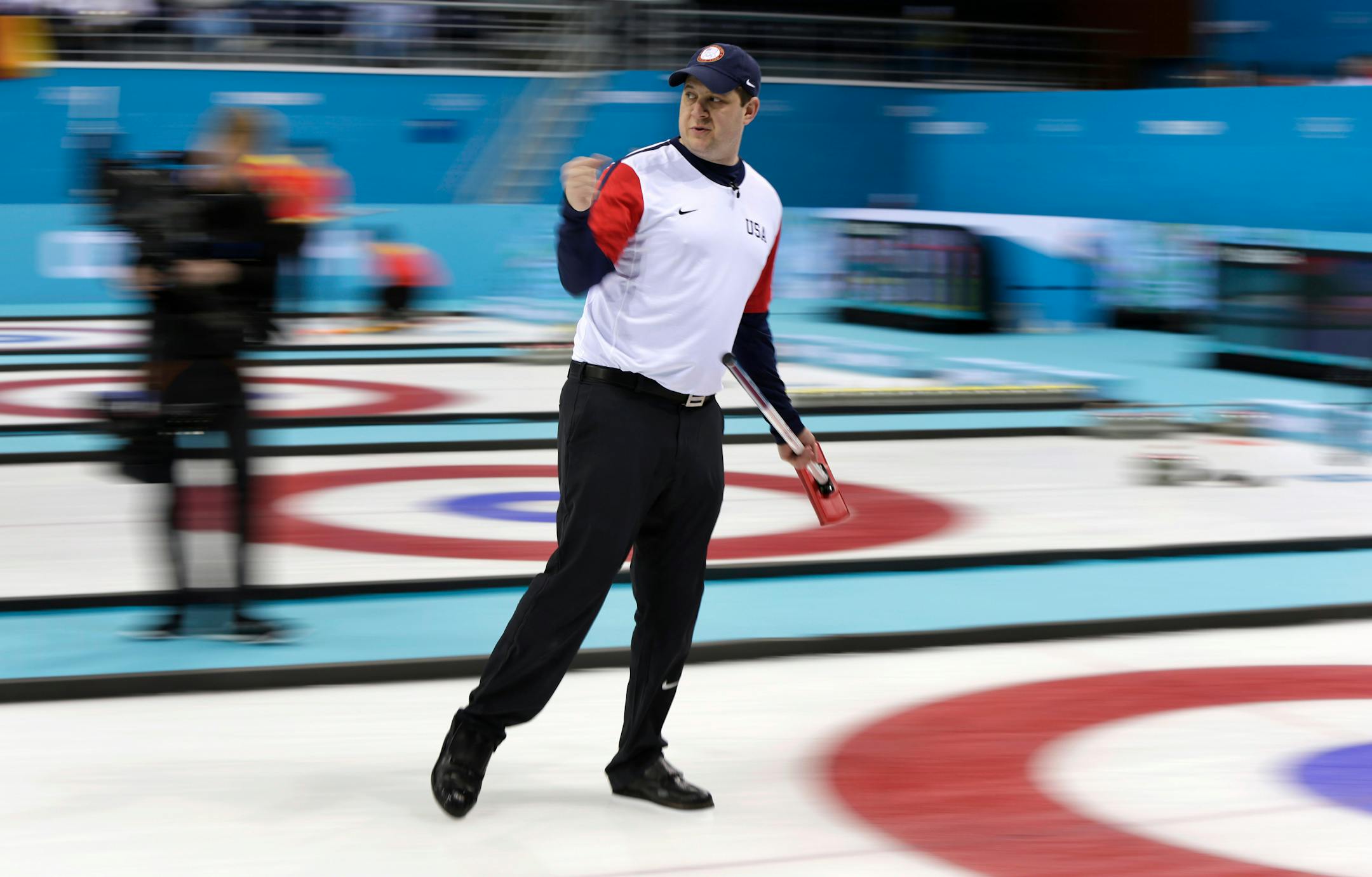 John Shuster, skip of the Untied States team.