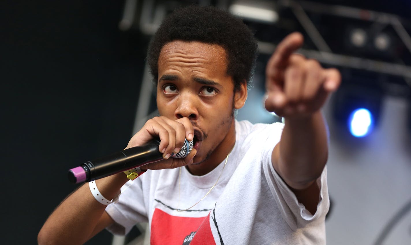 Earl Sweatshirt performs at the Spin Magazine Day Party at Stubb's during South By Southwest on Friday, March 20, 2015, in Austin, TX. (Photo by Rich Fury/Invision/AP)