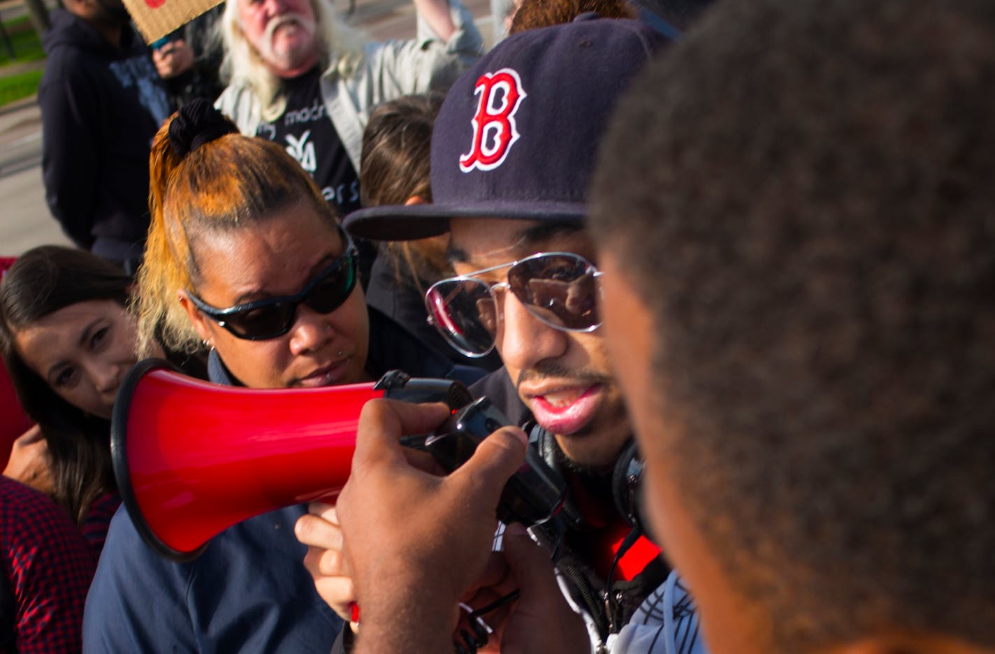 Marcus Abrams, now 19, says he was attacked by two Metro Transit Police officers at the Lexington Avenue LRT stop after working at the State Fair in 2015.