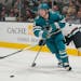 Defenseman Calen Addison is one of five former Wild players on the Sharks roster.