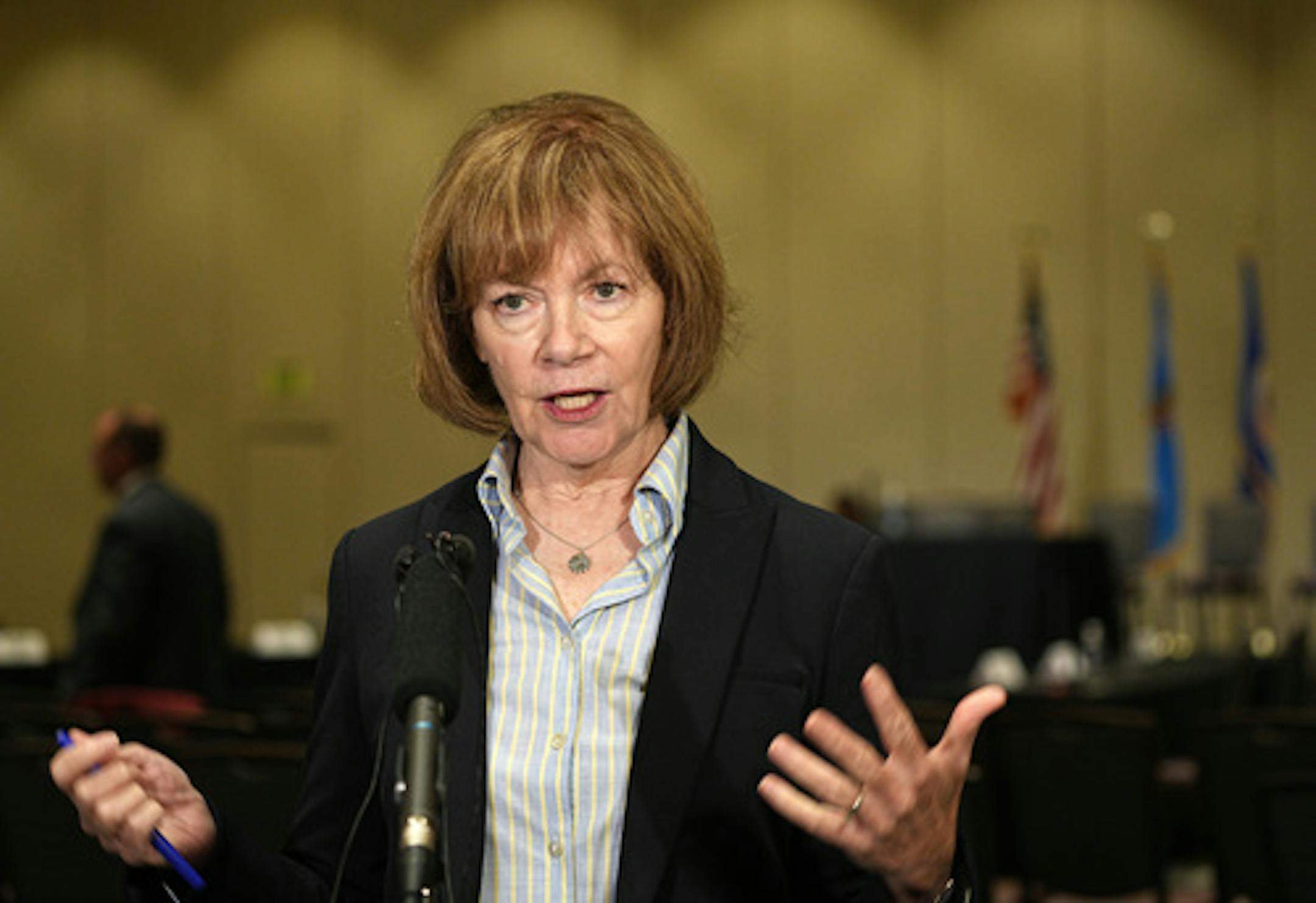 Minnesota Senator Tina Smith chairs Senate field hearing on investing in Tribal Nations Tuesday, June 28, 2022 at Mystic Lake Casino in Prior Lake, Minn. Sen. Tina Smith was an executive vice president at Planned Parenthood before arriving in the Senate. Now that the Supreme Court has overturned Roe v. Wade, we look at the issue through the eyes of one of the only members of Congress to have such a high profile role at a national organization for abortion rights. ] Brian Peterson ¥ brian.peterson@startribune.com