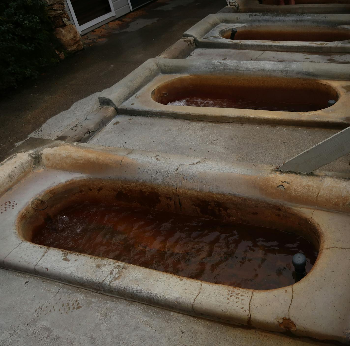 Circa-1860s &#x201c;champagne baths&#x201d; at Vichy Springs in Ukiah, Calif.