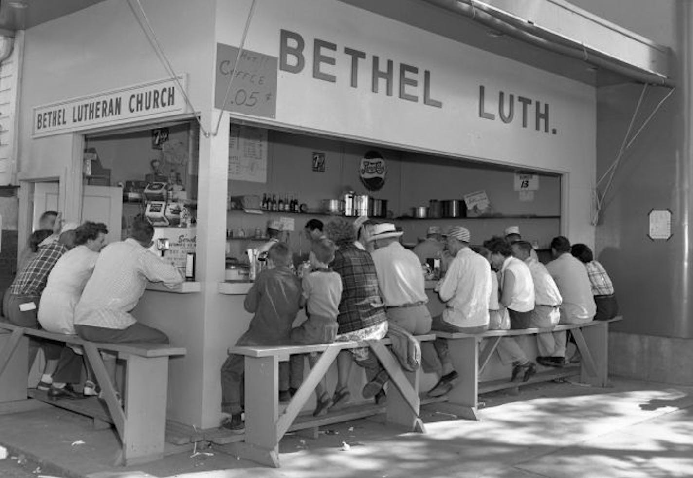 This photo from "The Minnesota State Fair, An Illustrated History," shows the Bethel Lutheran Church dining hall in an earlier era. It's one of the four church dining halls remaining at the fair.