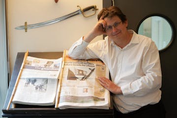 Alan Rusbridger, editor of the Guardian, in his London office in 2005. New York Times