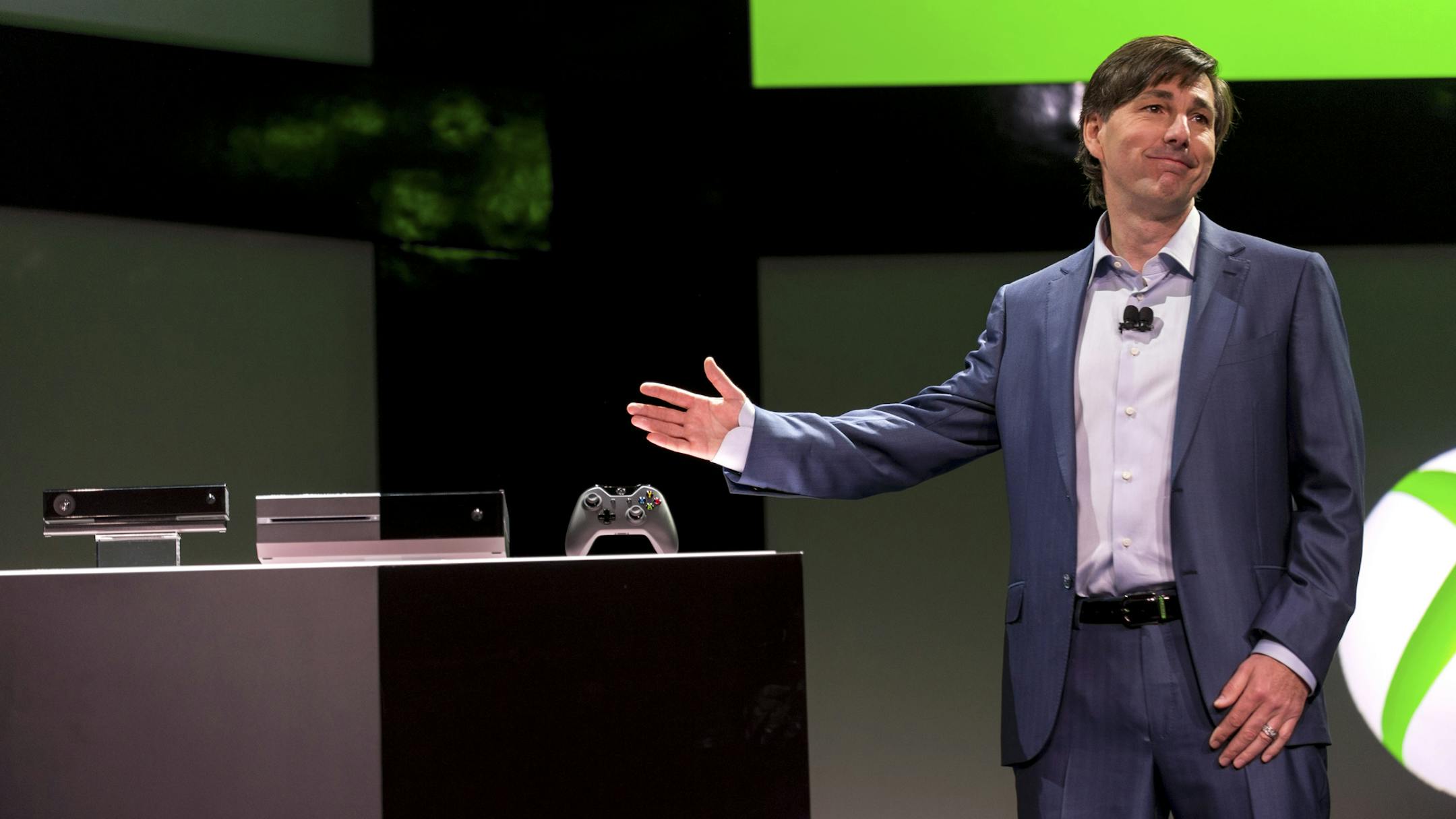 FILE -- Don Mattrick, the president of the Interactive Entertainment Business at Microsoft, introduces the Xbox One video game console to the media, at the company's campus in Redmond, Wash., May 21, 2013. Zynga, the social games maker that has stumbled badly over the last year, said it has replaced its founder and chief executive, Mark Pincus, with Mattrick. (Stuart Isett/The New York Times) ORG XMIT: MIN2013070516371744