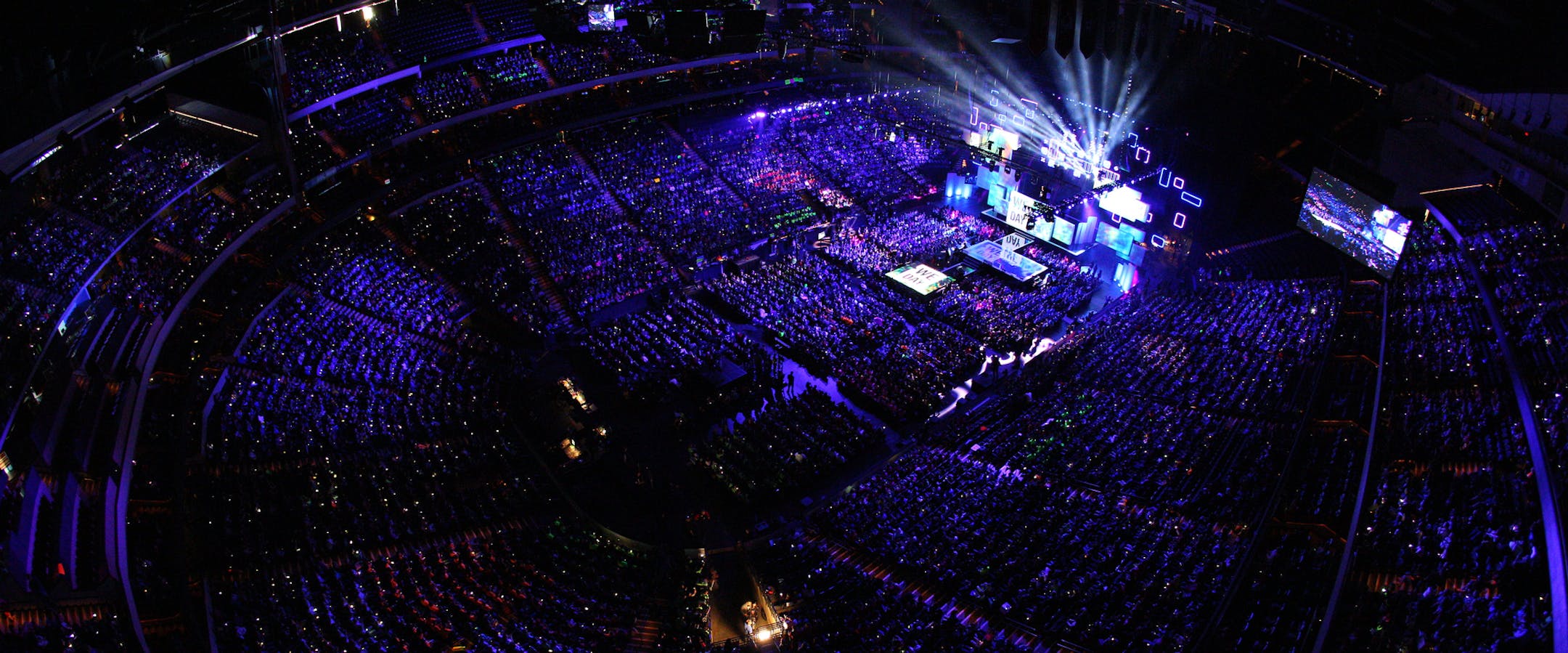 ST PAUL, MN - OCTOBER 08: General atmosphere of the We Day Minnesota event at the Xcel Energy Center in St. Paul, Minnesota on October 8, 2013 (Photo by Adam Bettcher/Getty Images for Free the Children) ORG XMIT: 183740382