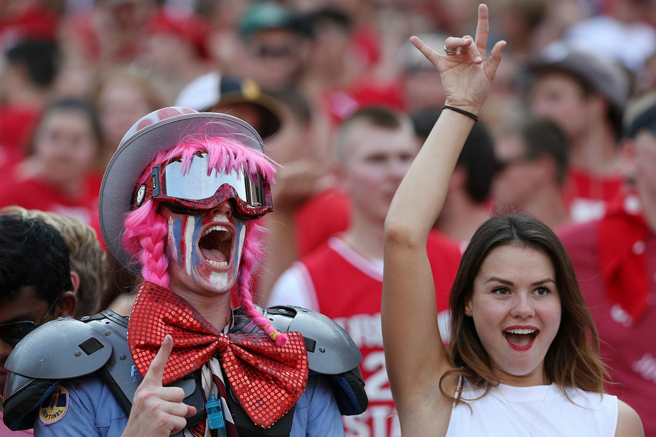St. John's University fans cheered from the stands in the first half.