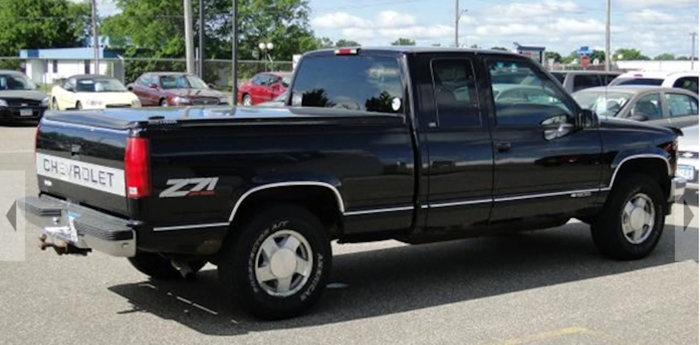 This type of truck is suspected in a hit and run in Coon Rapids Wednesday night in which a 9-year-old boy was critically injured.