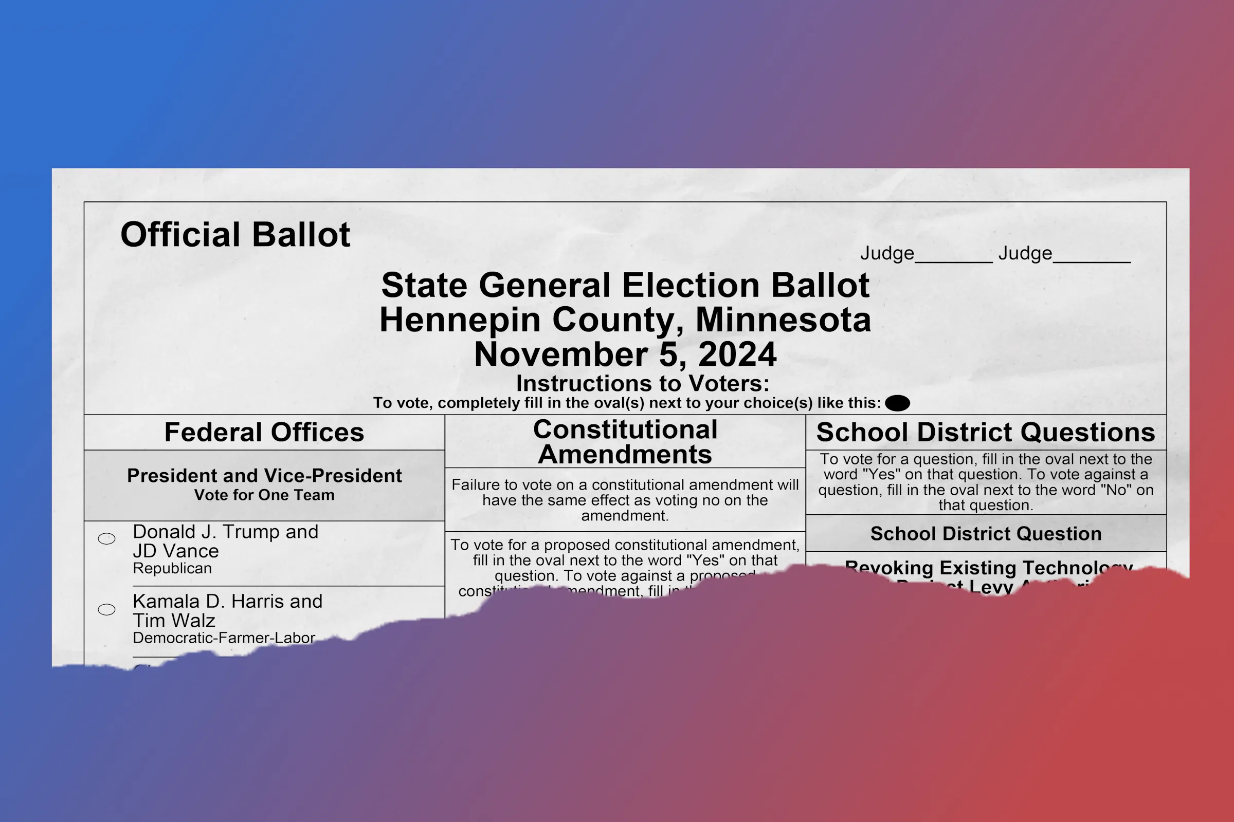 What's on my ballot in Minnesota for the 2024 election