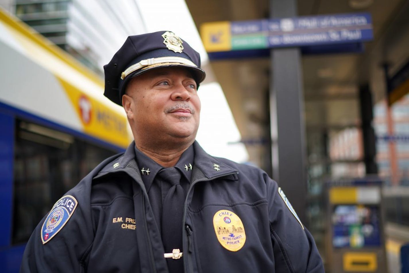 Eddie Frizell, new chief of the Metro Transit Police Department.