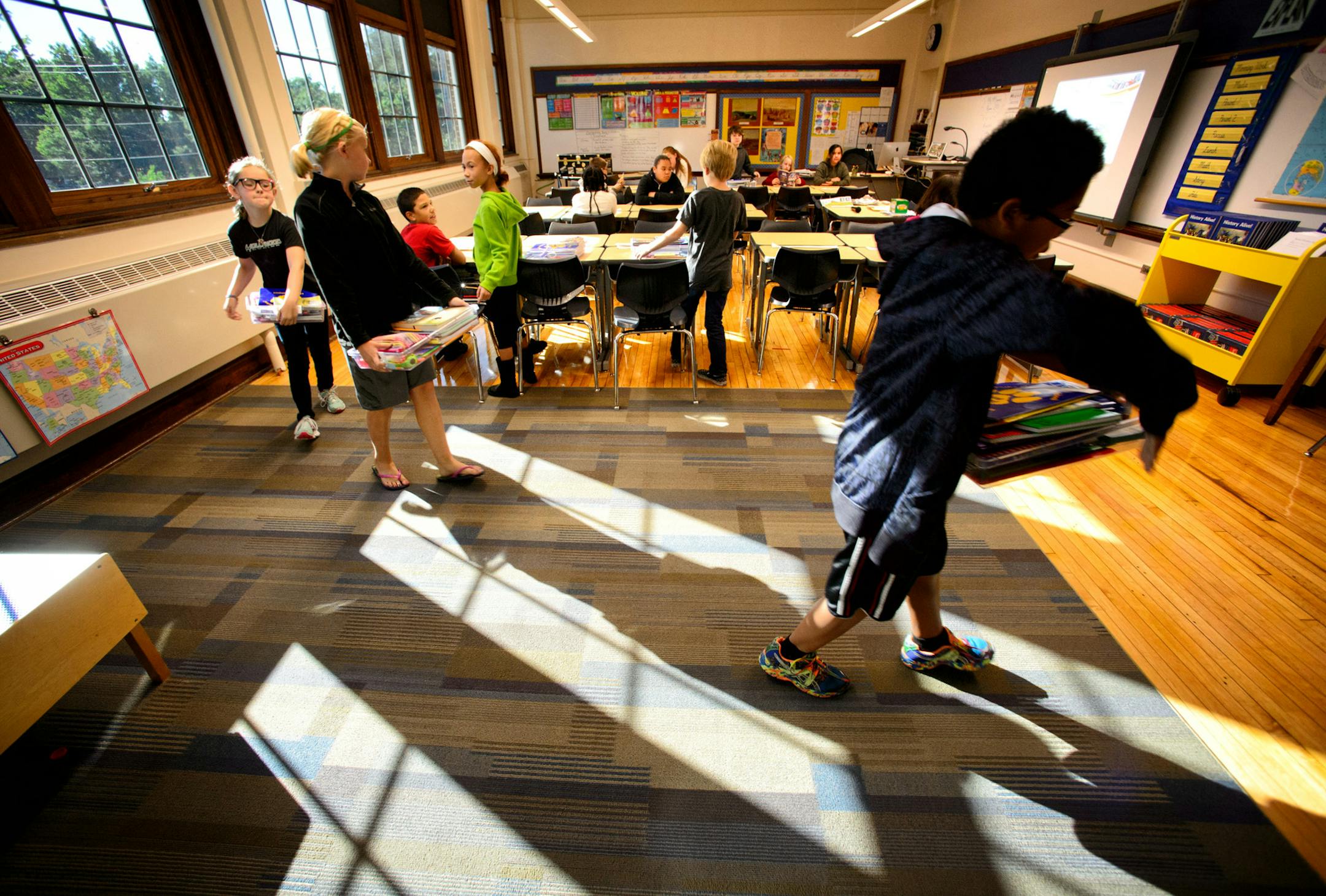 The newly renovated Howe Public School, Minneapolis.