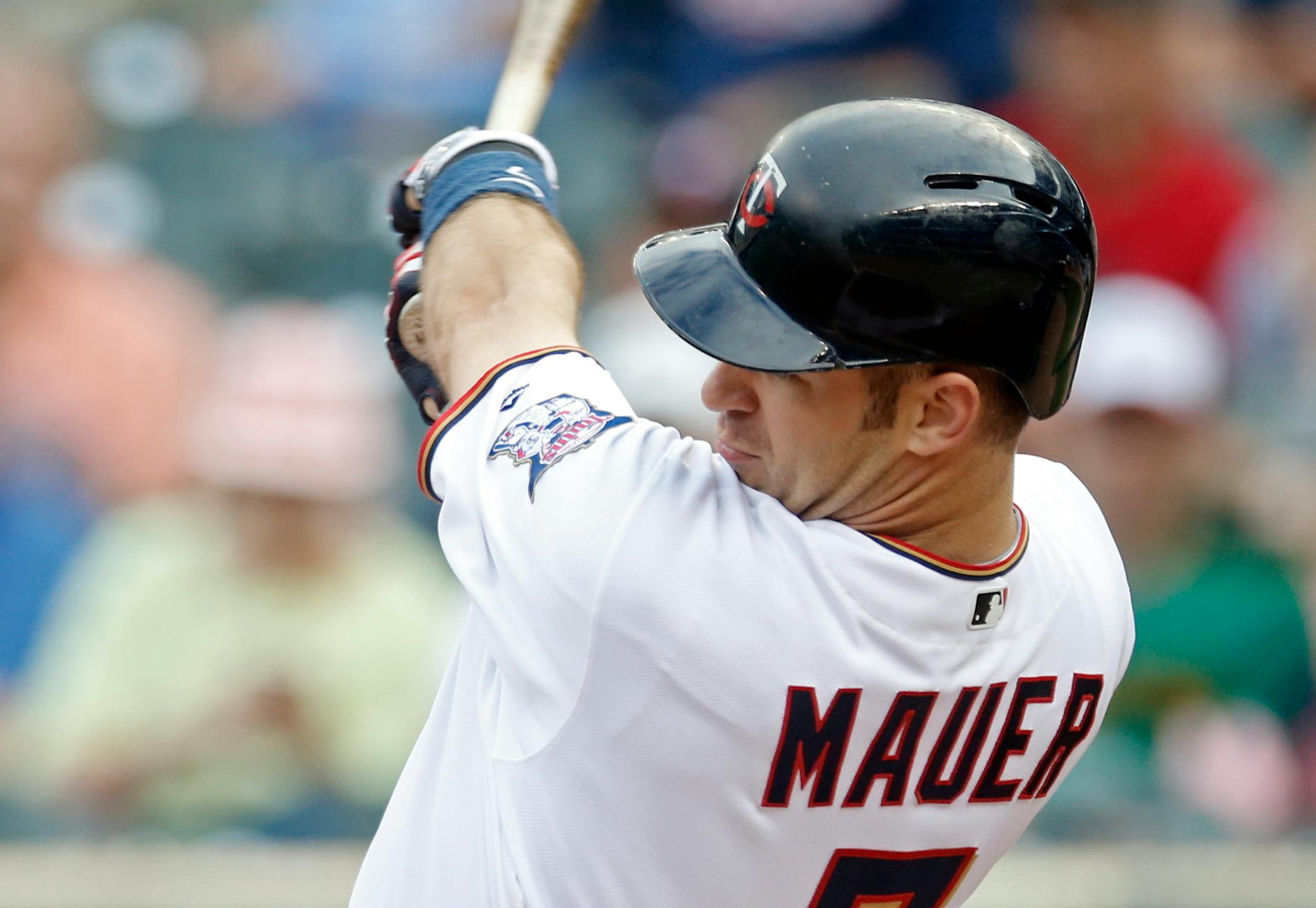 Joe Mauer was not in the lineup Wednesday night as he continues to battle a sore quad that has bothered him for nearly a month.