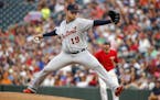 Detroit Tigers starting pitcher Anibal Sanchez throws to the Minnesota Twins in the first inning of a baseball game Friday, July 21, 2017, in Minneapo