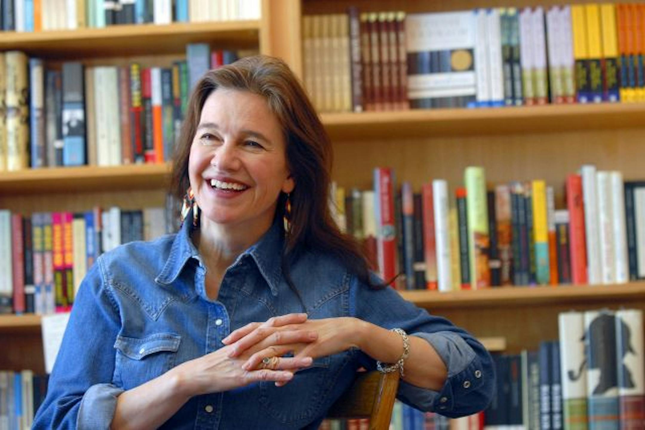 Author Louise Erdrich, pictured here in 2008 at her bookstore, Birchbark Books in Minneapolis.