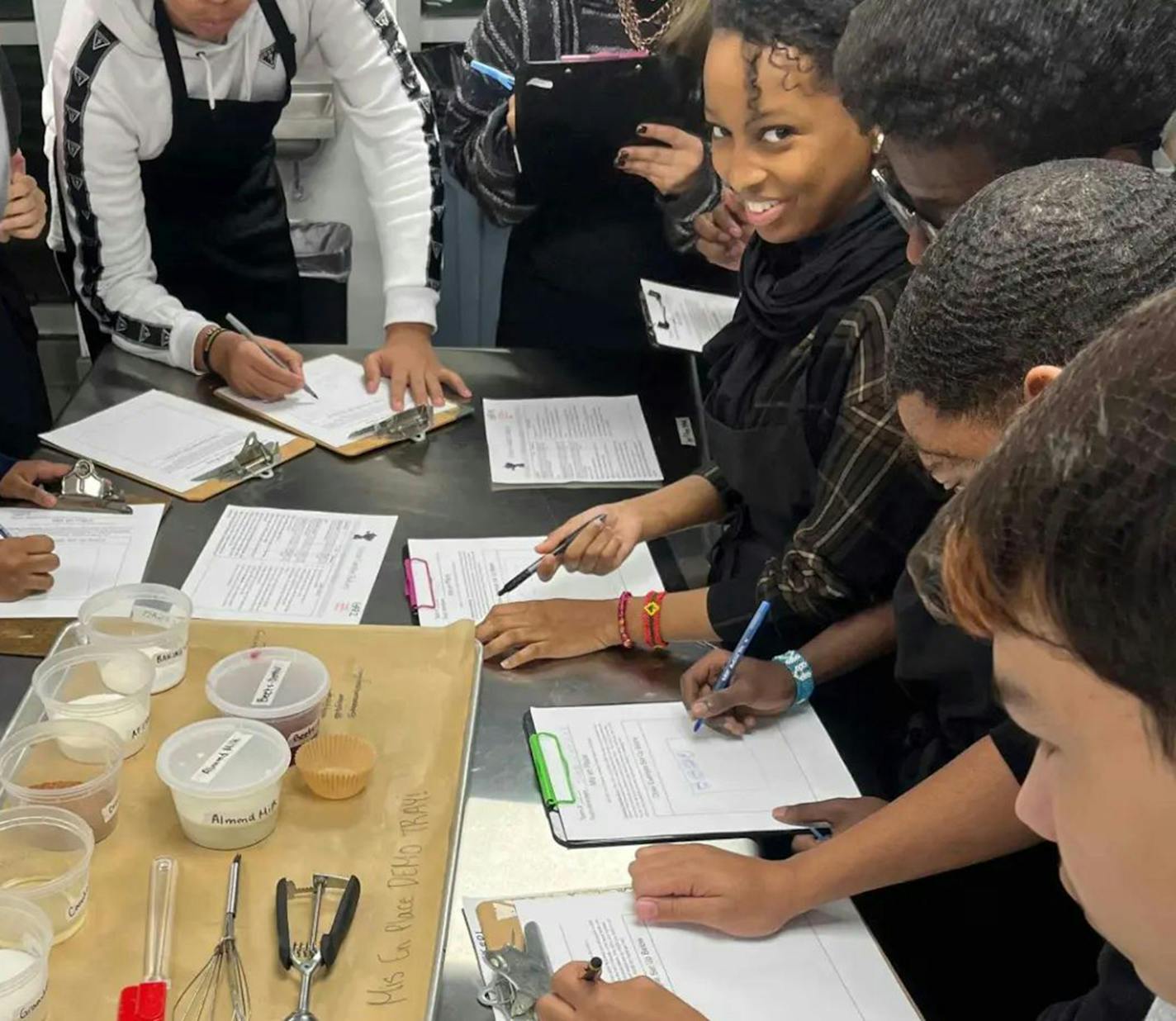 Provided: The youth-run Green Garden Bakery has begun training in its new commerical kitchen.